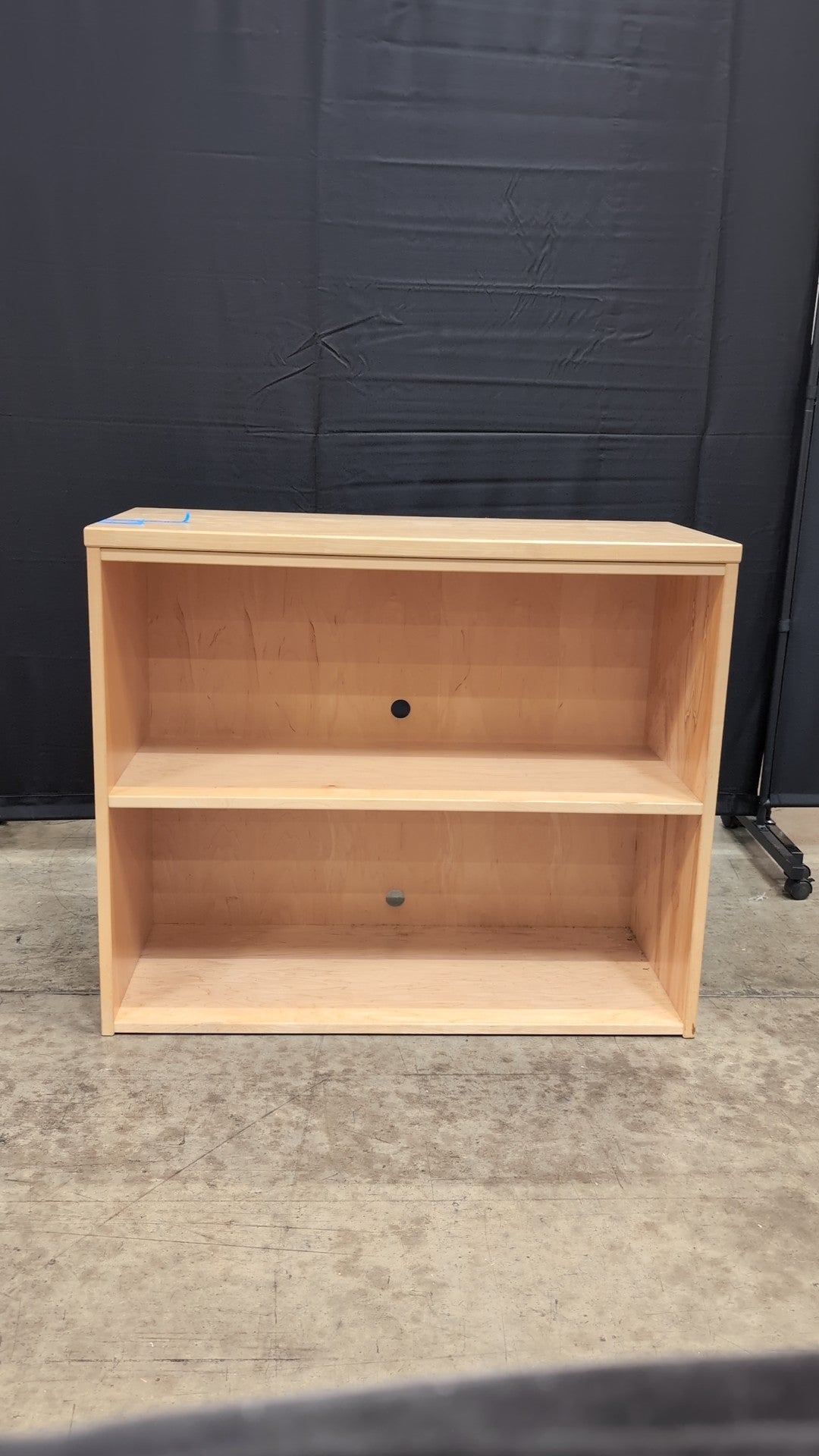 Light Wood Two-Shelf Bookcase