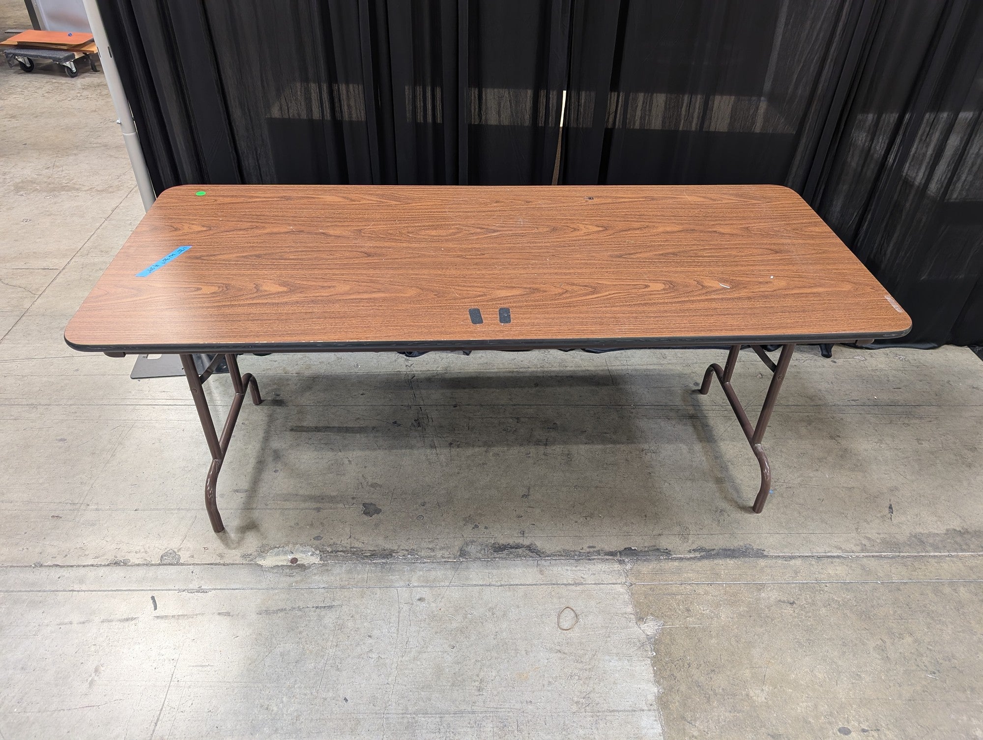 Brown Laminate Rectangular Folding Table