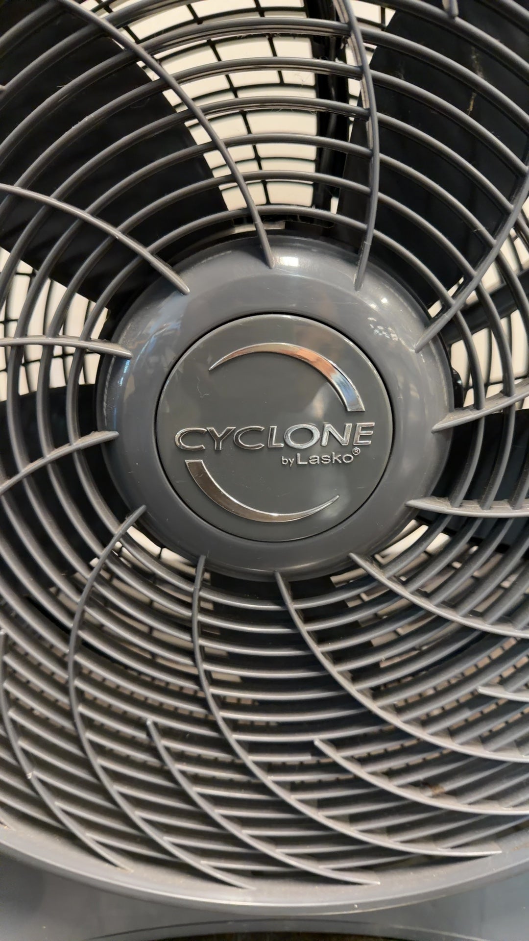 Lasko Cyclone Gray Floor Fan with Timer