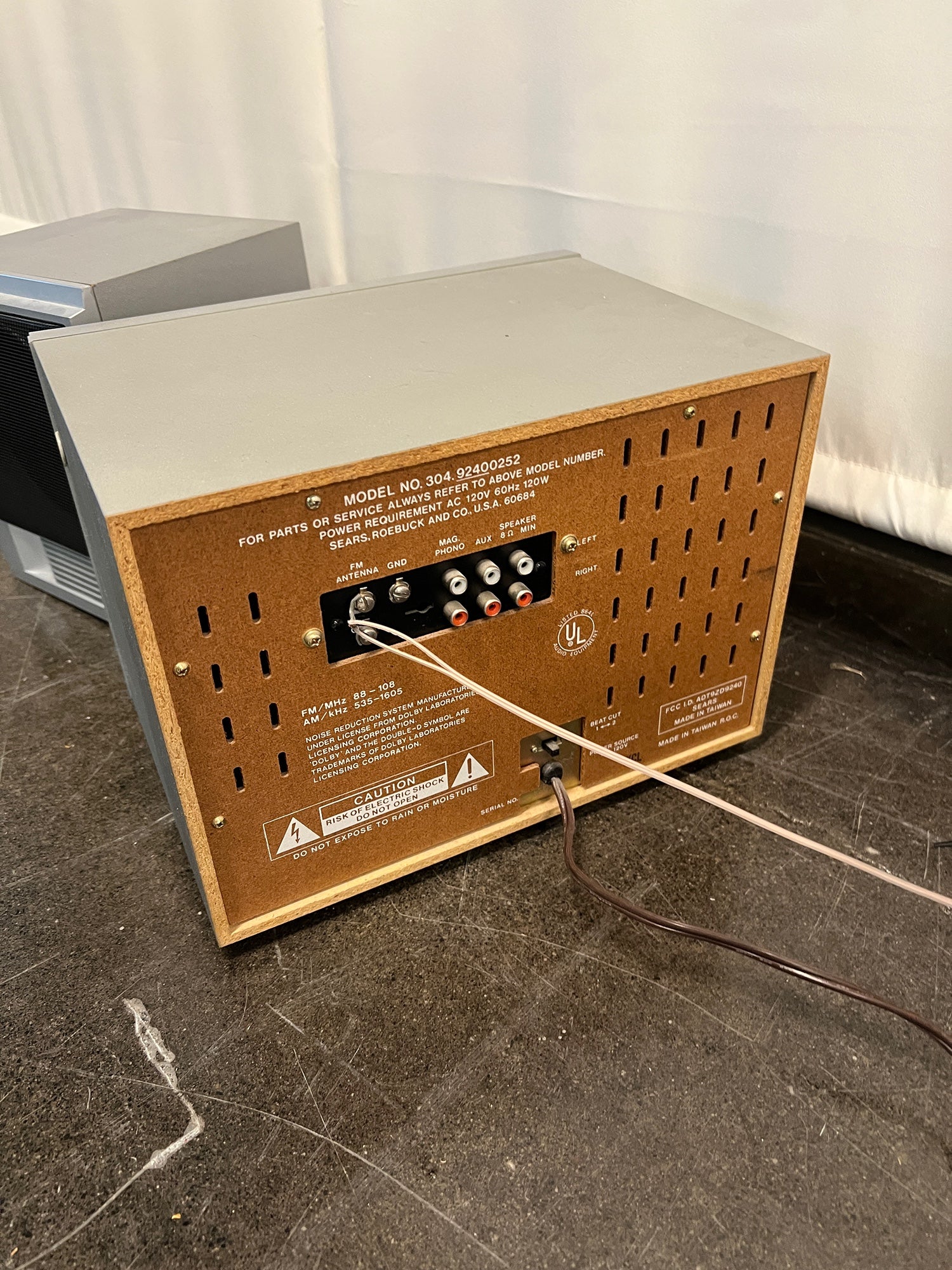LXI Vintage Cassette Stereo System with Speakers