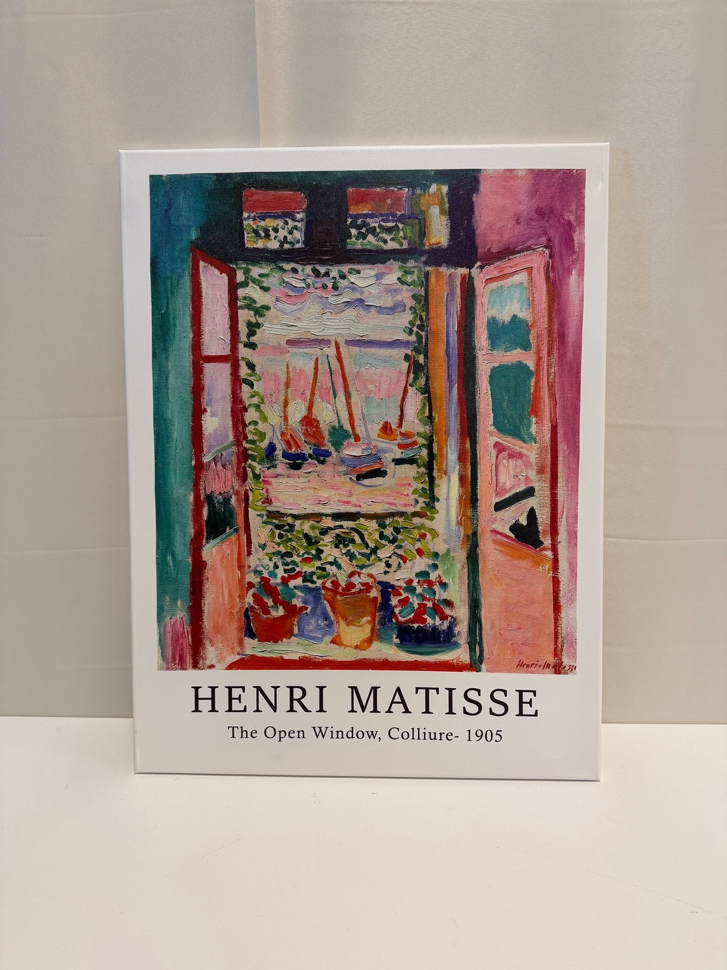 Henri Matisse Open Window Canvas Print
