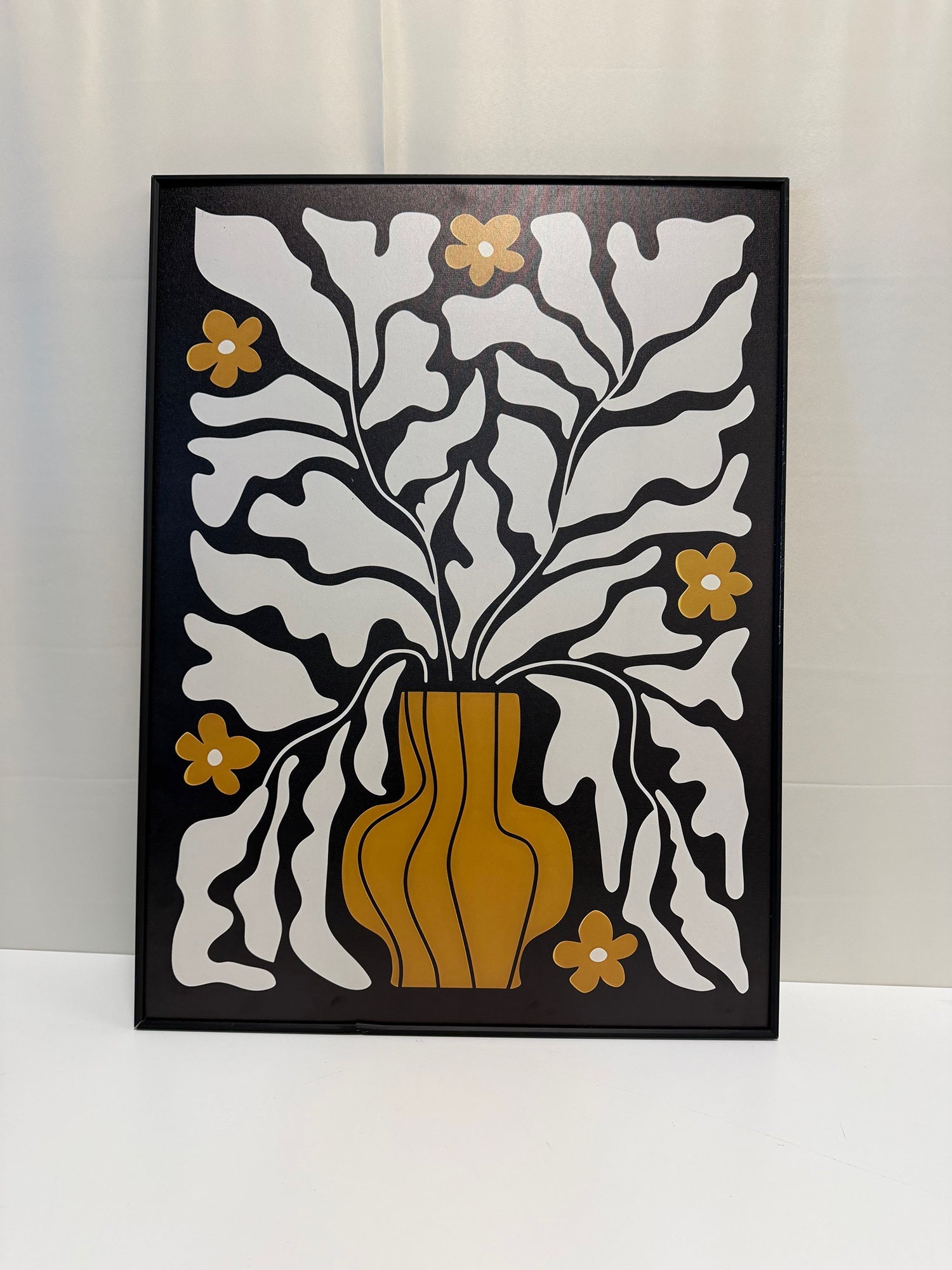 Mustard Yellow Botanical Framed Wall Art