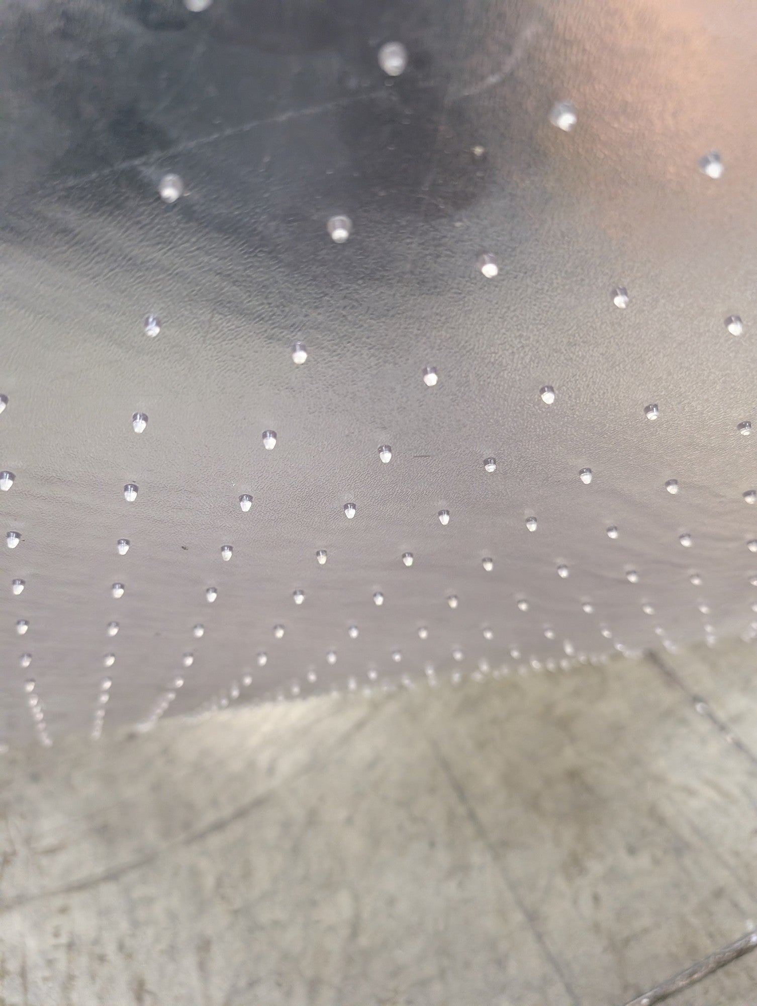 Clear Studded Office Chair Mat for Carpet