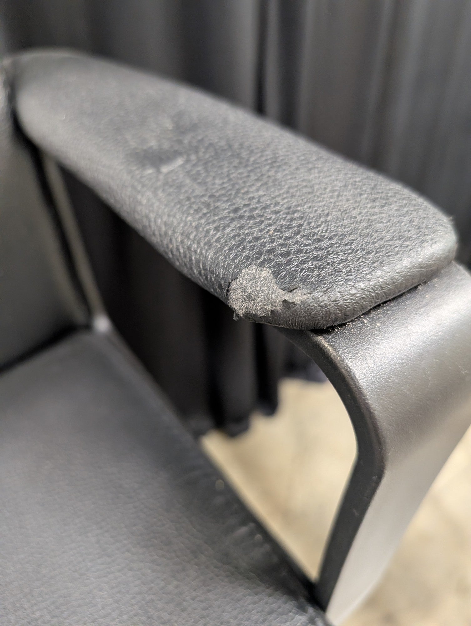 Black Faux Leather High-Back Office Chair