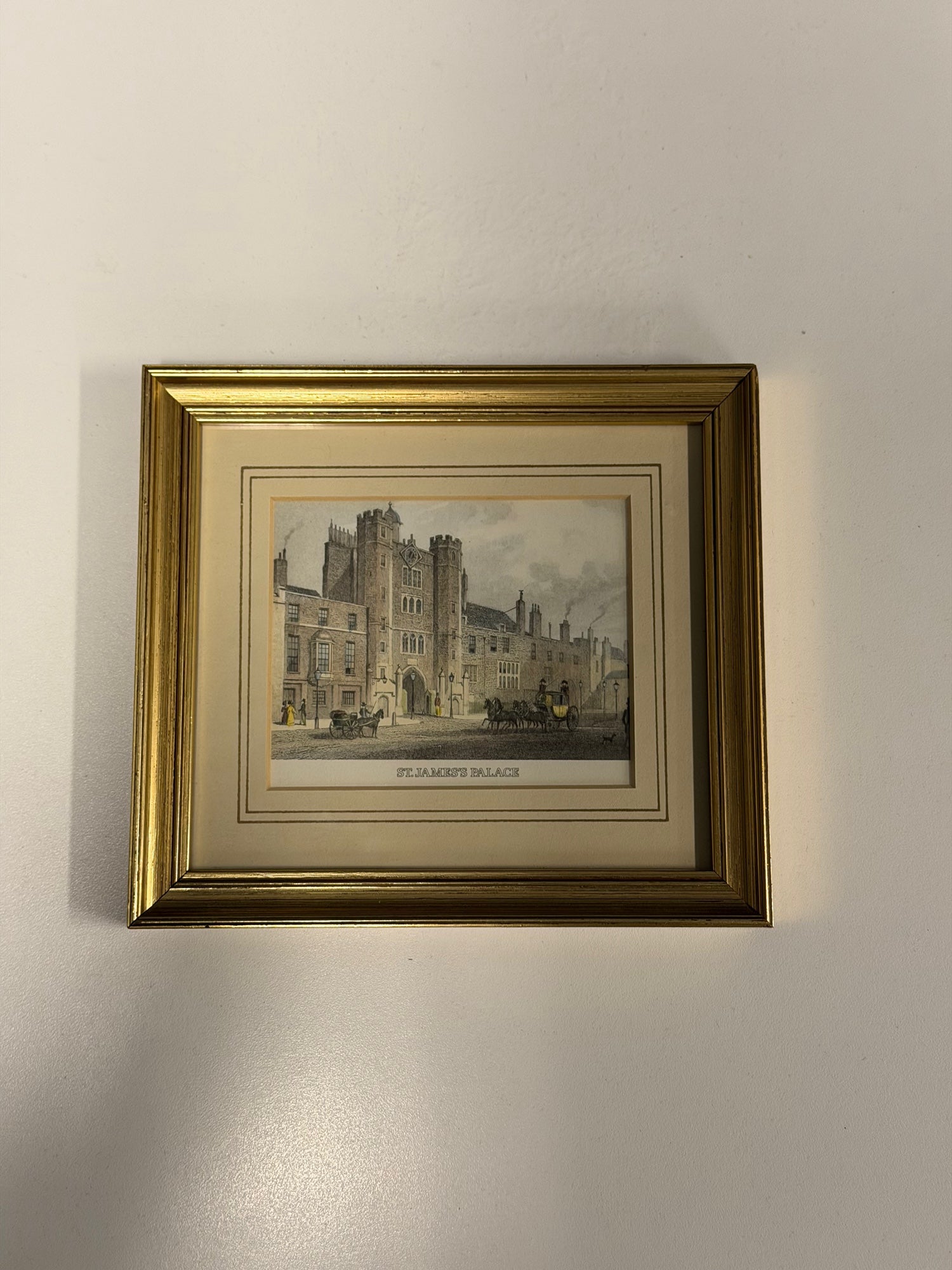 Lady Clare St. James's Palace Print in Gold-Toned Frame