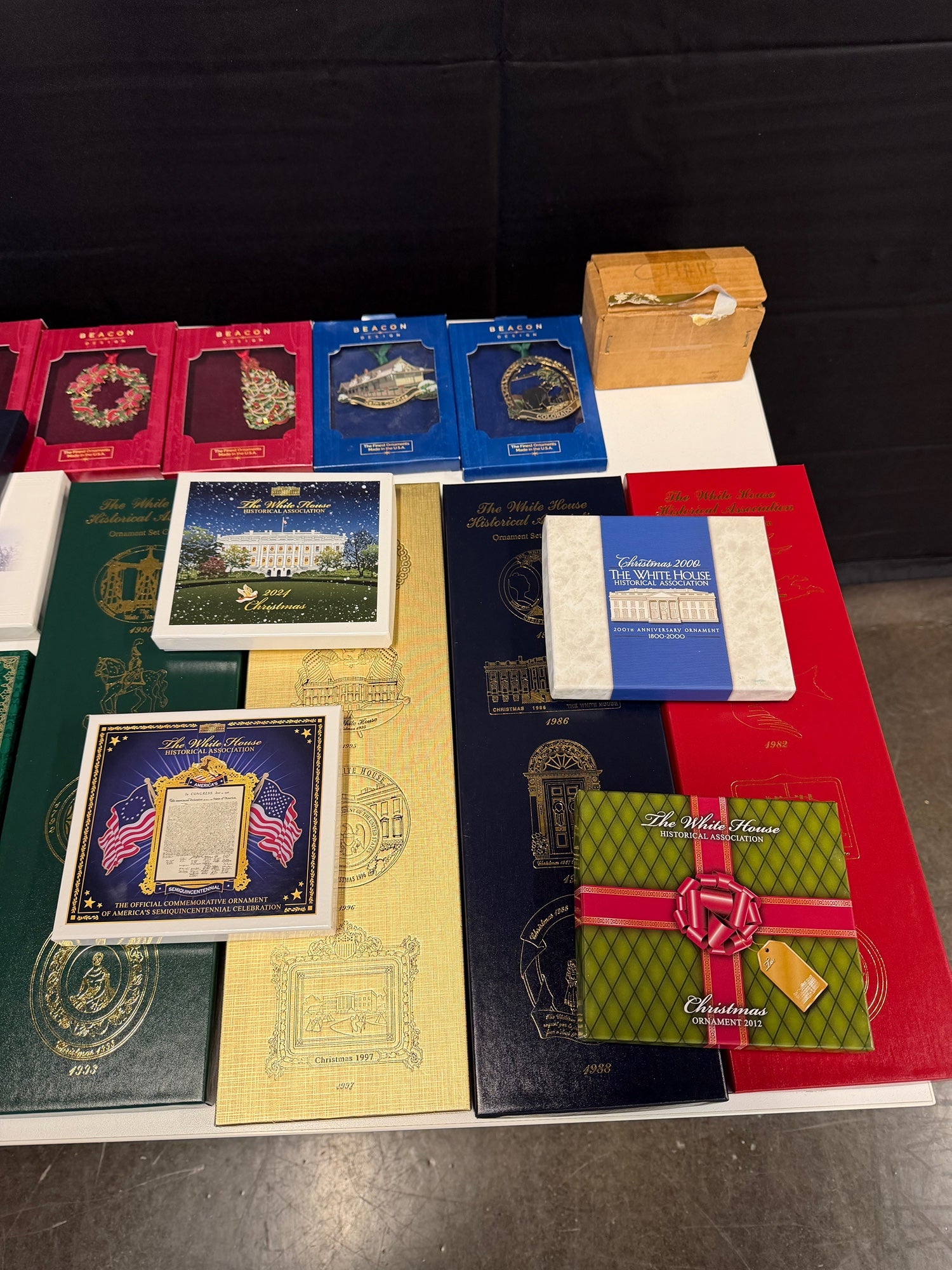 Official White House Christmas Ornaments | Huge Lot of 56 (In Boxes)