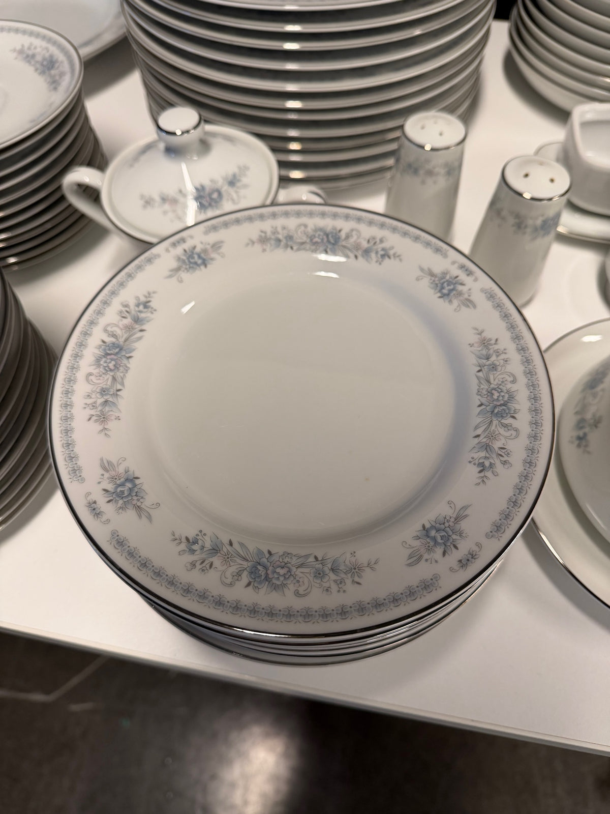 1960s Christine Pattern by Fine China of Japan 12-Person Complete Dinnerware Set | 111 Pieces