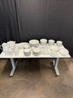1960s Christine Pattern by Fine China of Japan 12-Person Complete Dinnerware Set | 111 Pieces