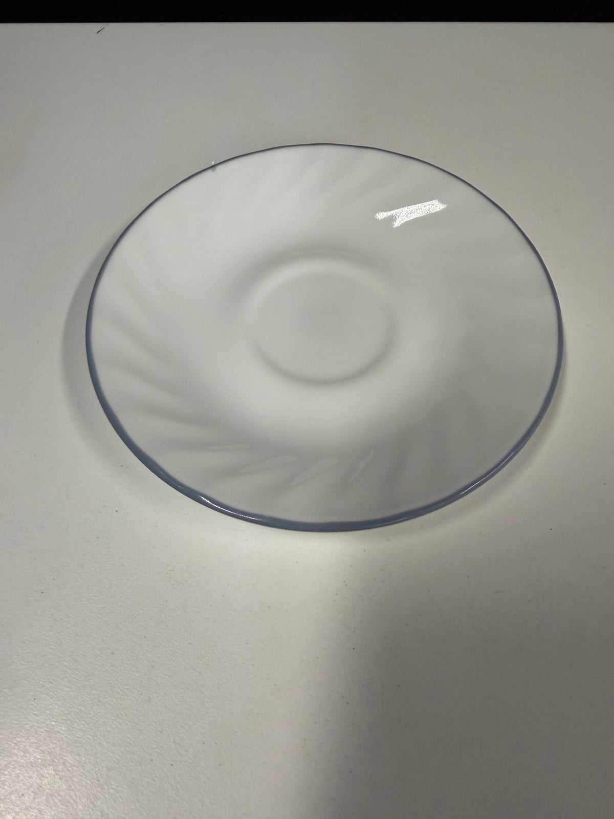 Corelle Corning White Floral Swirl Cup and Saucer Set