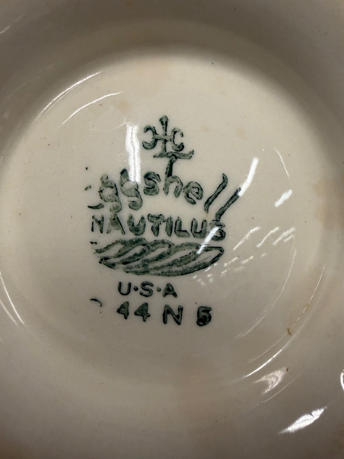 Eggshell NAUTILUS Cream Floral Sugar Bowl