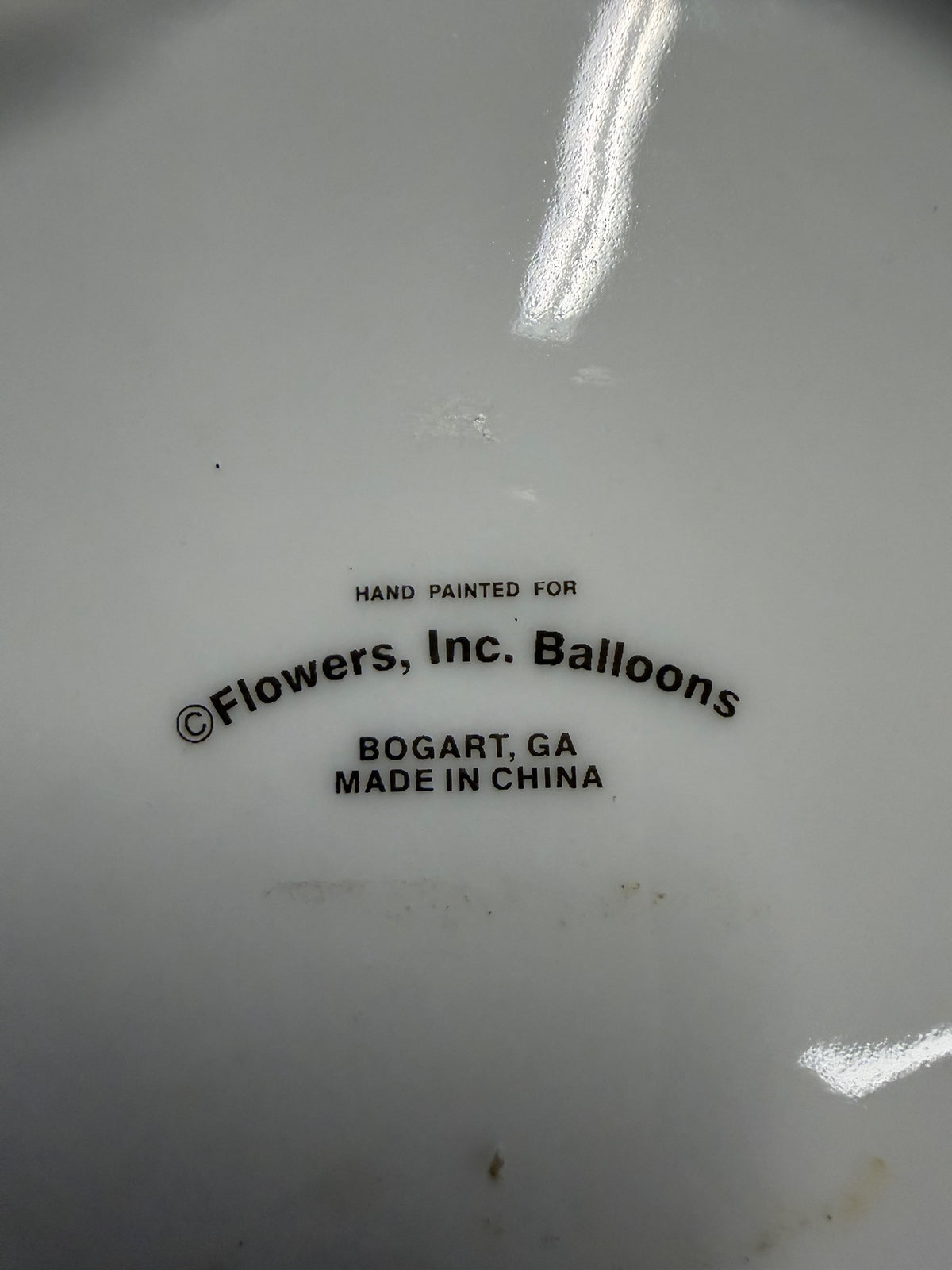 Flowers, Inc. Balloons Hand-Painted Teapot with Floral Design