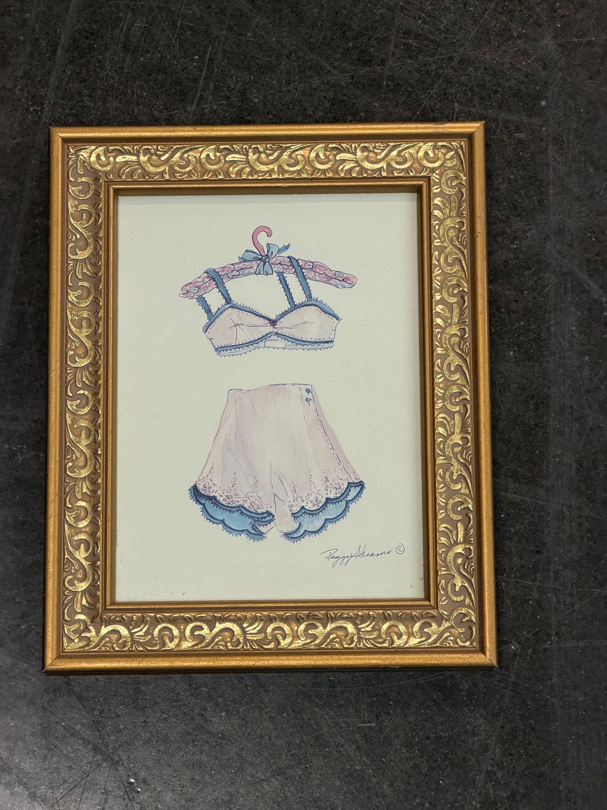Peggy Abrams Lingerie Fashion Framed Art Print