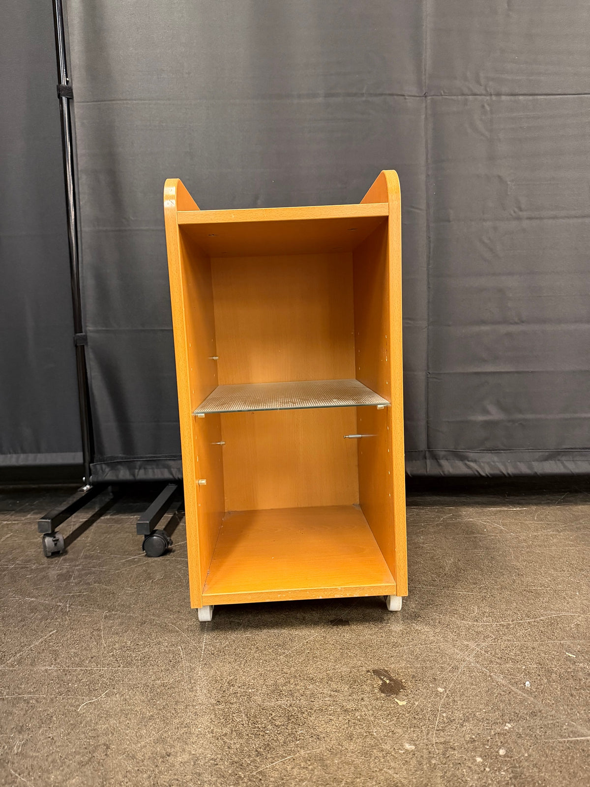 Small Light Wood Two-Shelf Bookcase
