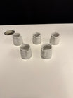 Set of Five Pier 1 Imports White Ceramic Creamers