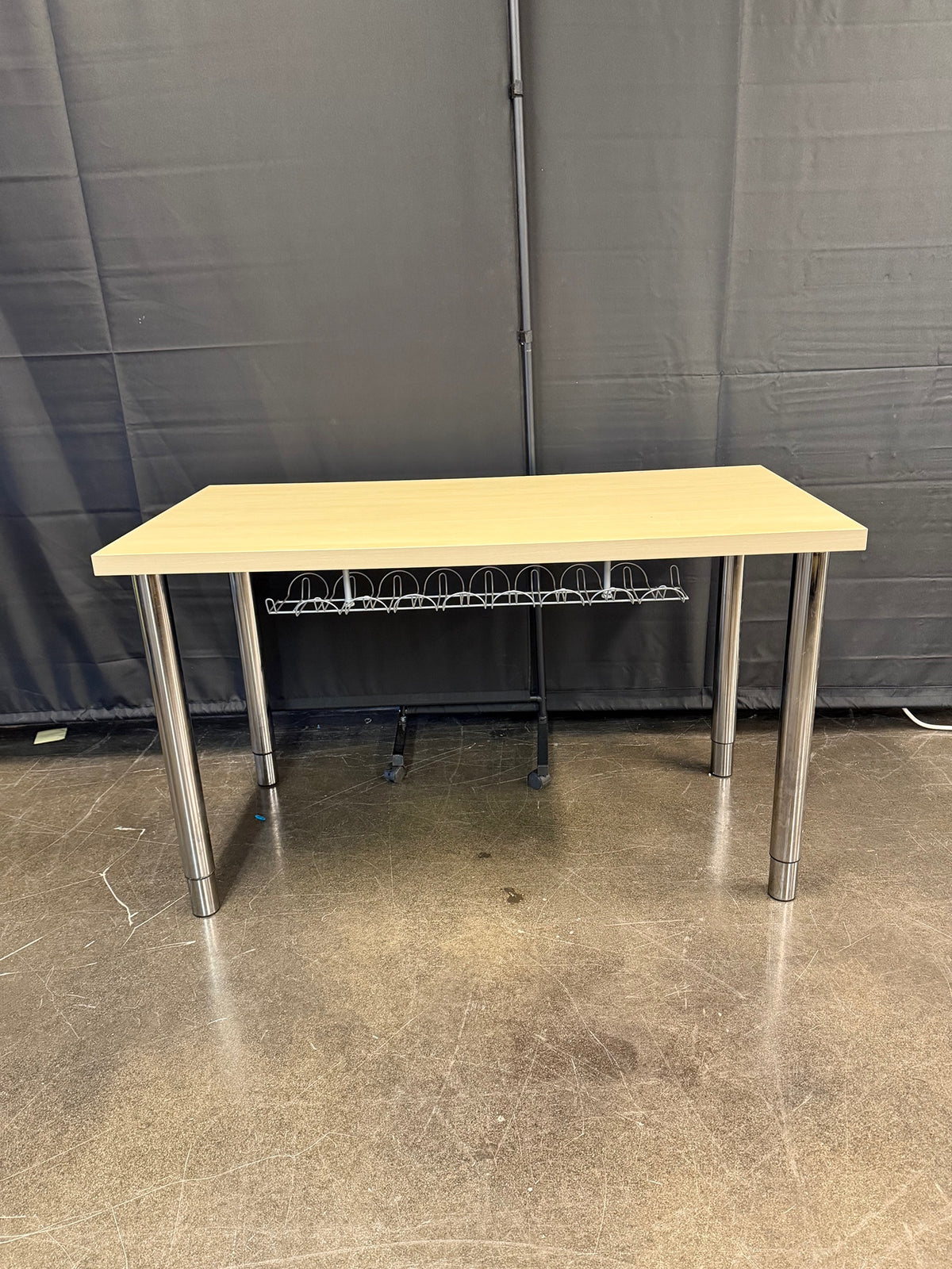 IKEA LINNMON Light Wood-Look Desk with Metal Legs