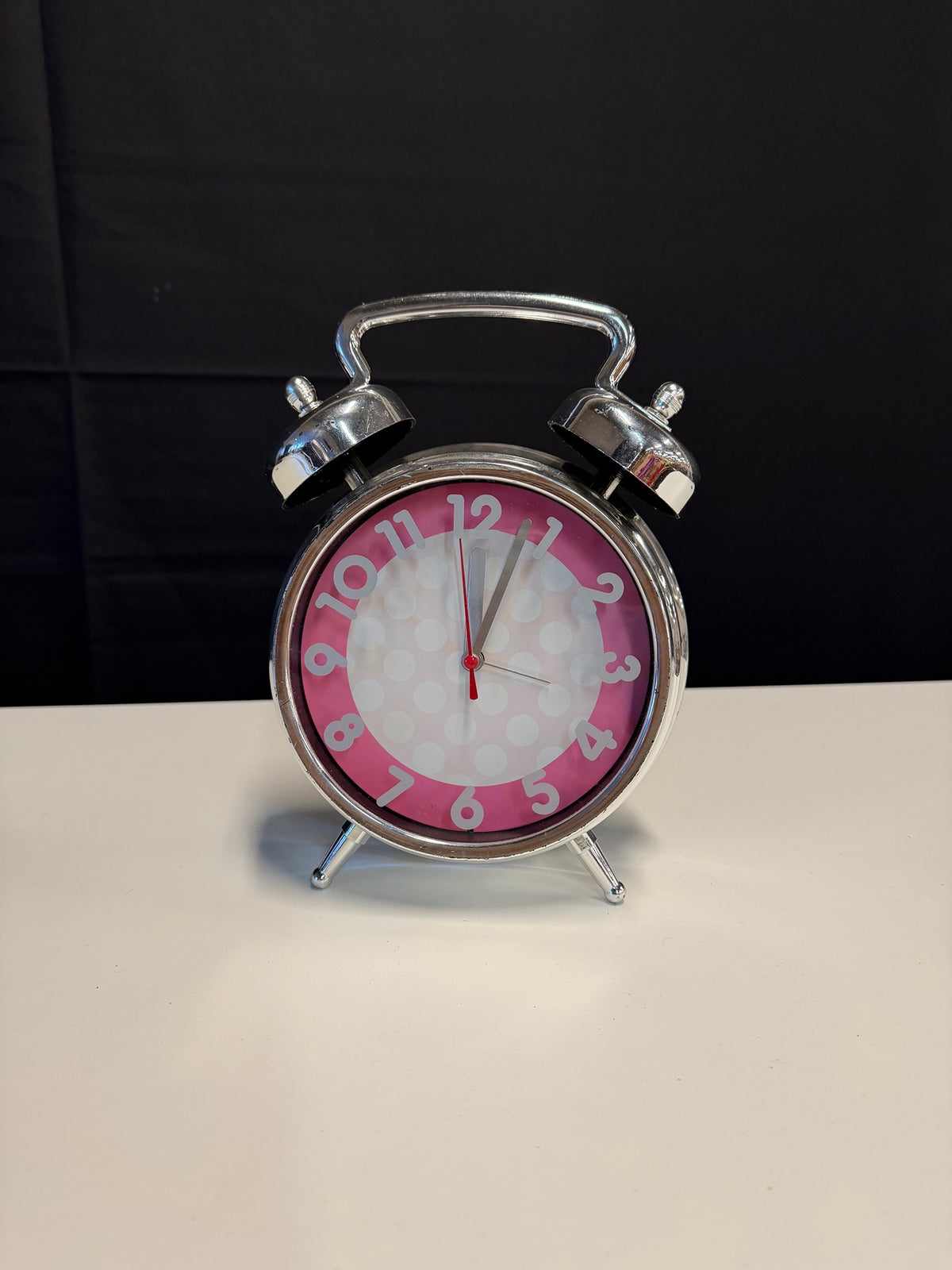 Target Pink Polka Dot Twin Bell Alarm Clock