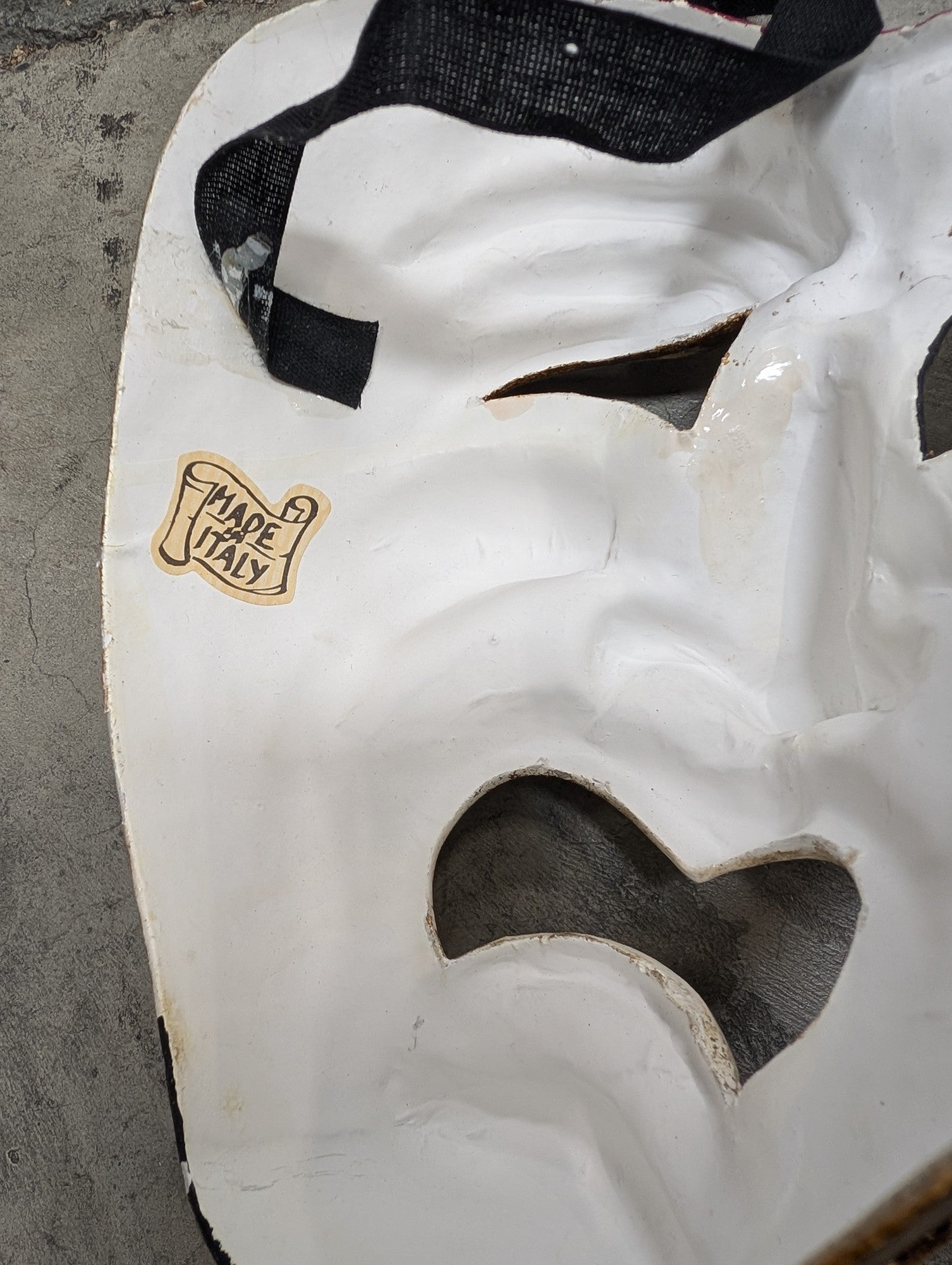 Comedy and Tragedy Theater Masks with Ribbon Ties