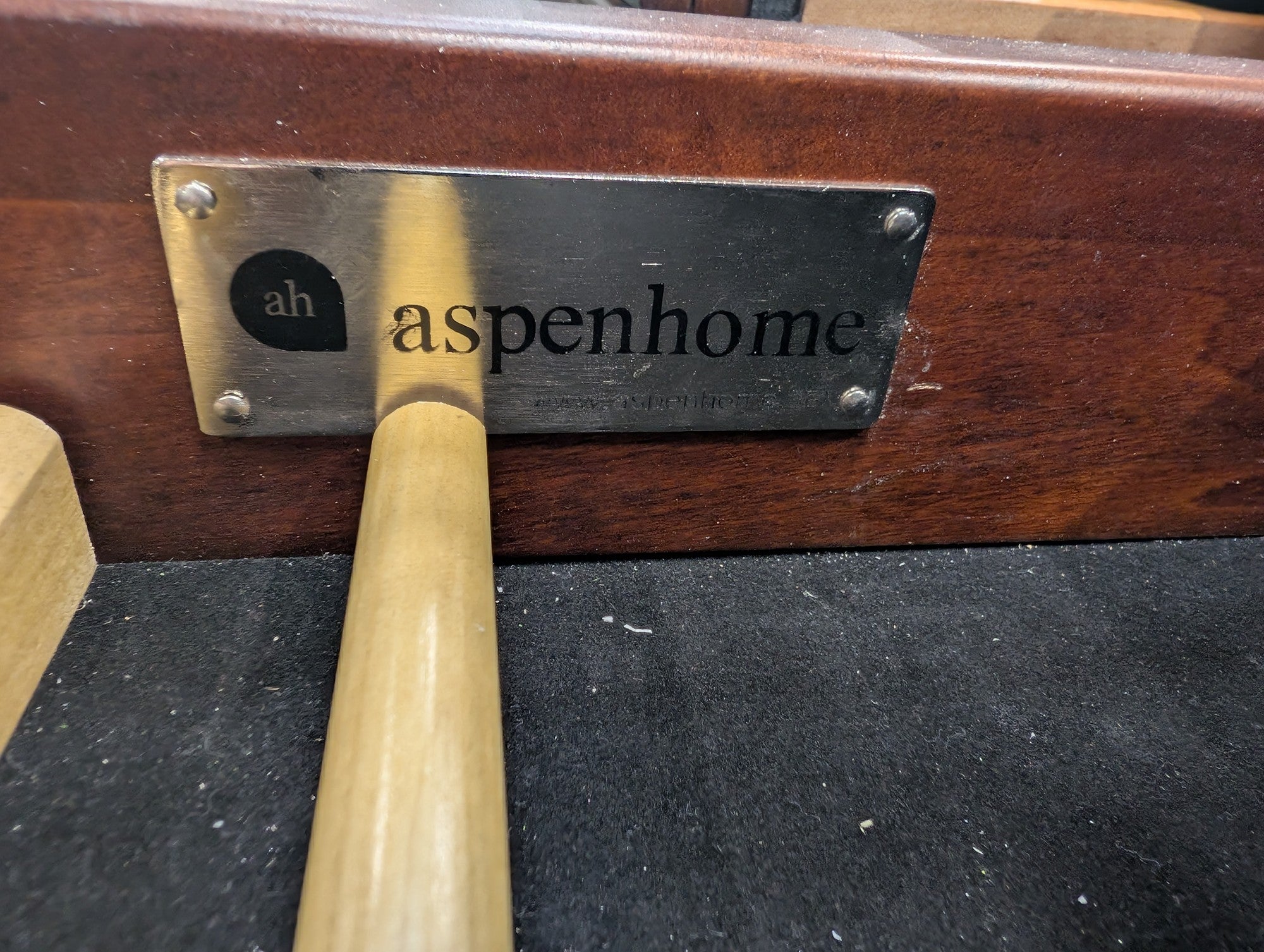 Aspenhome Double Pedestal Desk in Dark Wood