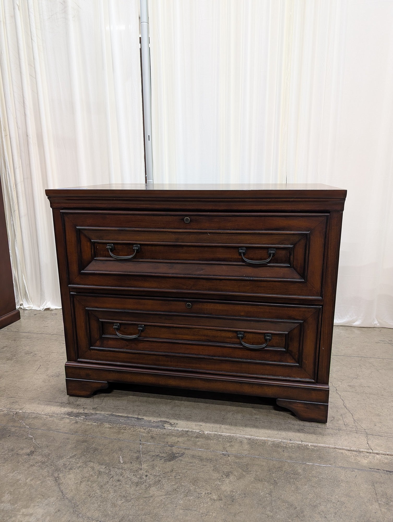 Aspenhome Dark Wood Two-Drawer File Cabinet