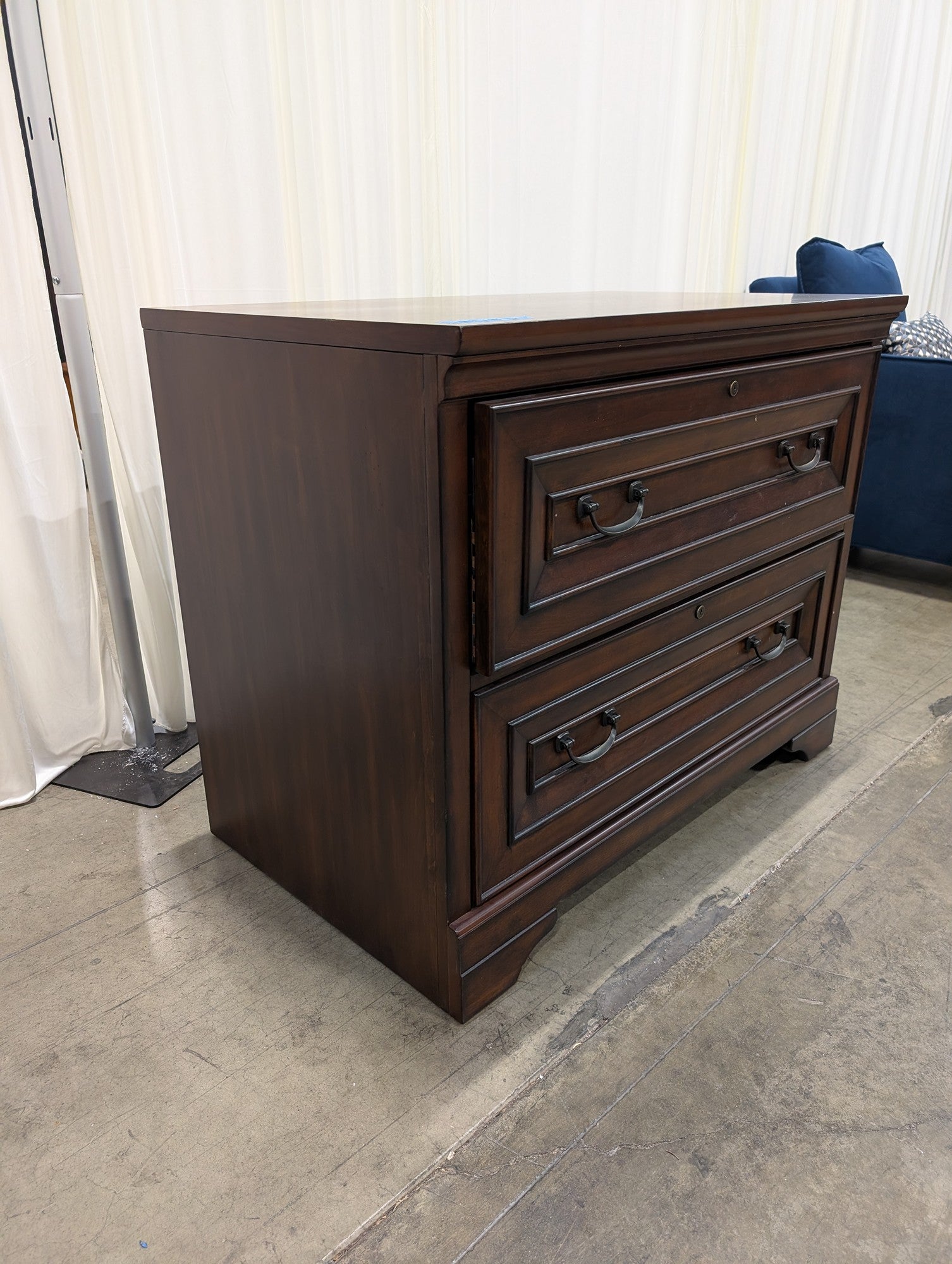 Aspenhome Dark Wood Two-Drawer File Cabinet