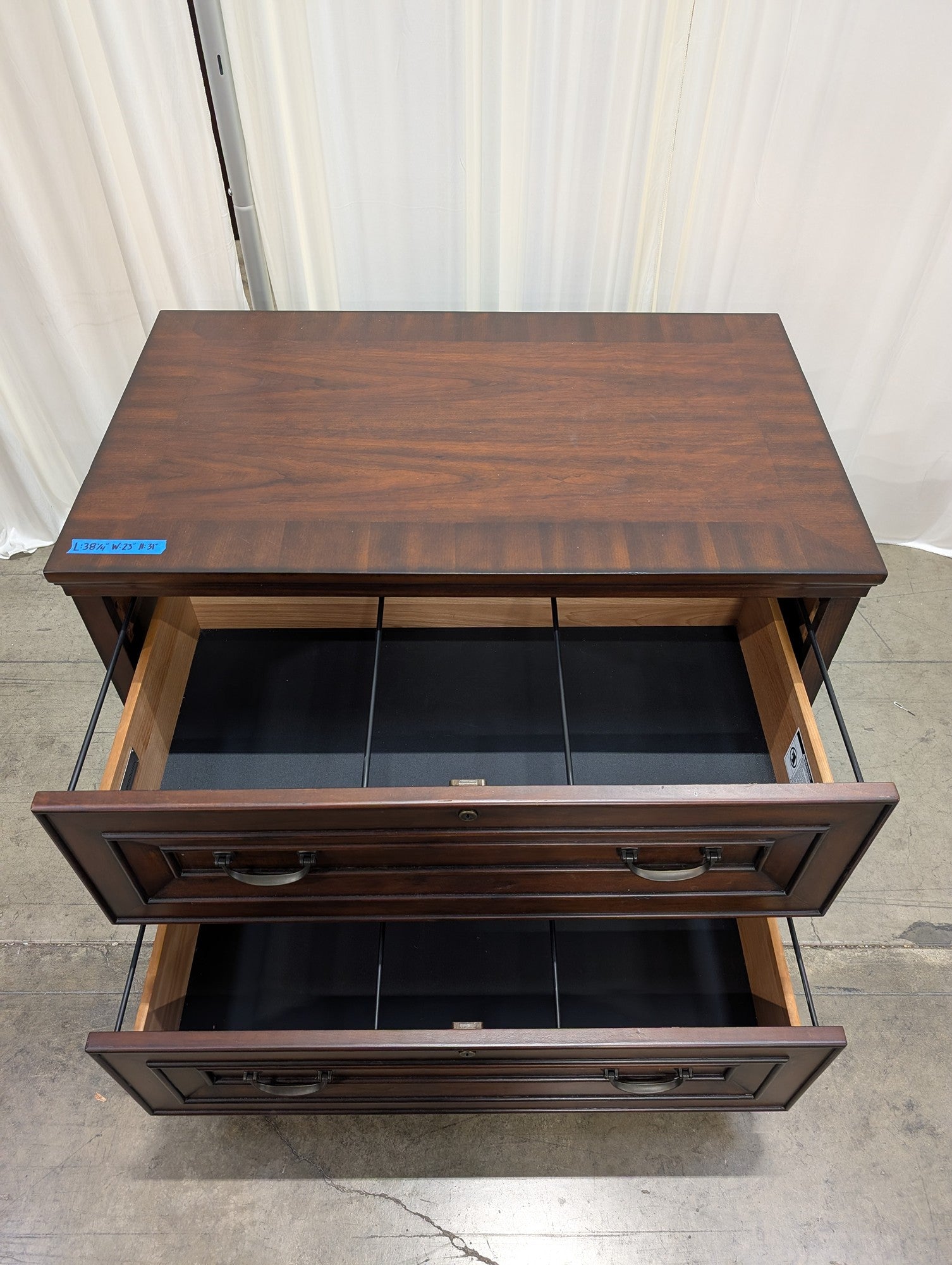 Aspenhome Dark Wood Two-Drawer File Cabinet