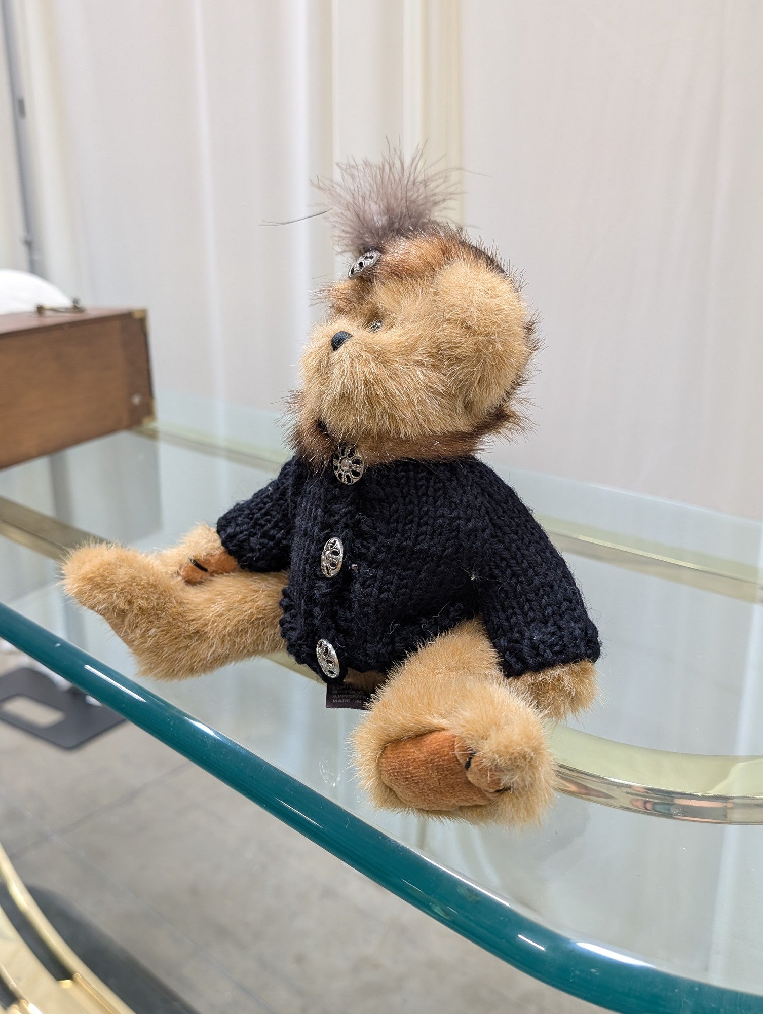 Bearington Collection Plush Teddy Bear with Sweater