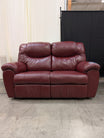 Burgundy Reclining Loveseat with Pillow Arms