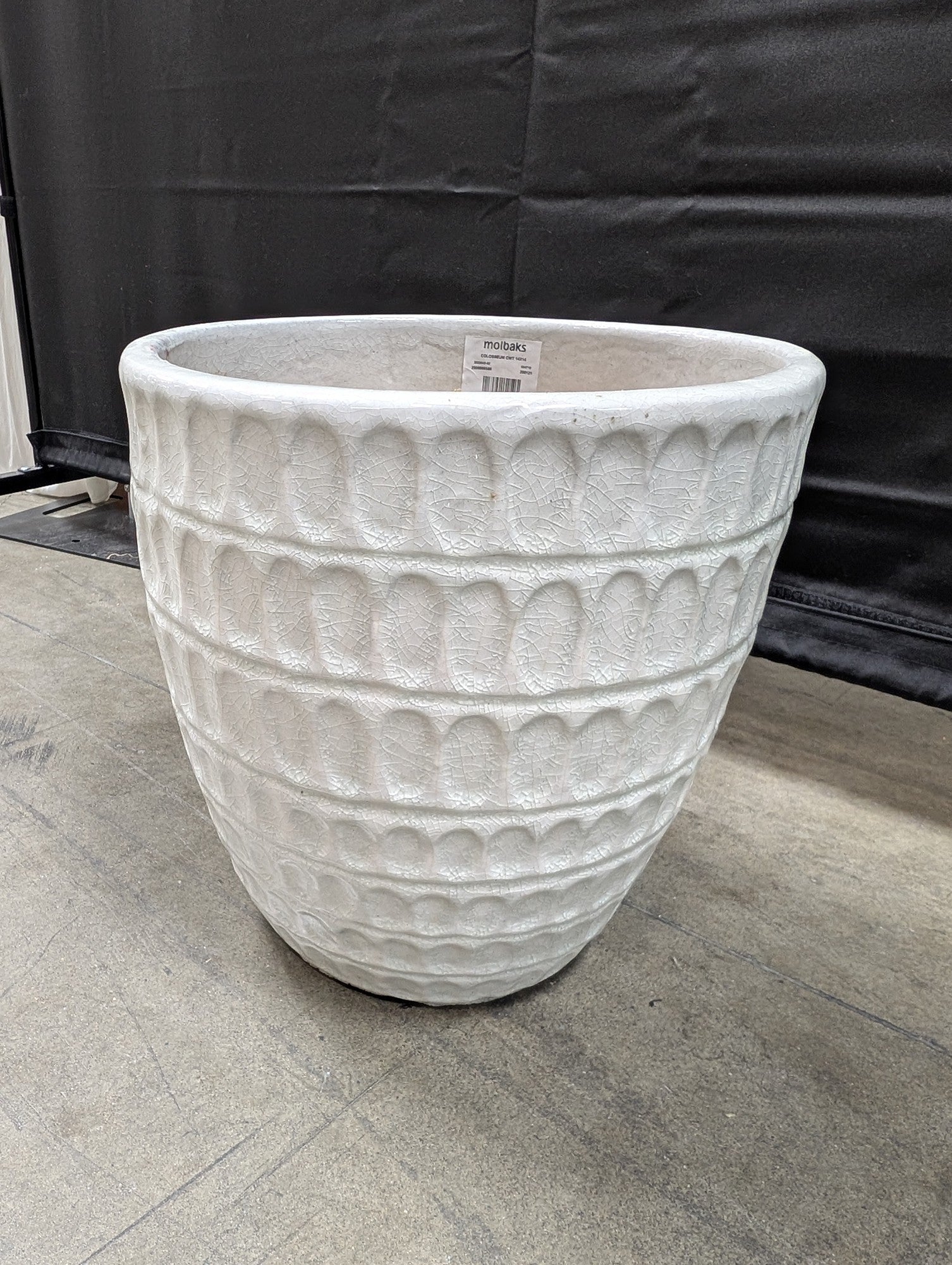 Molbak's Textured Ceramic Planter in Cream
