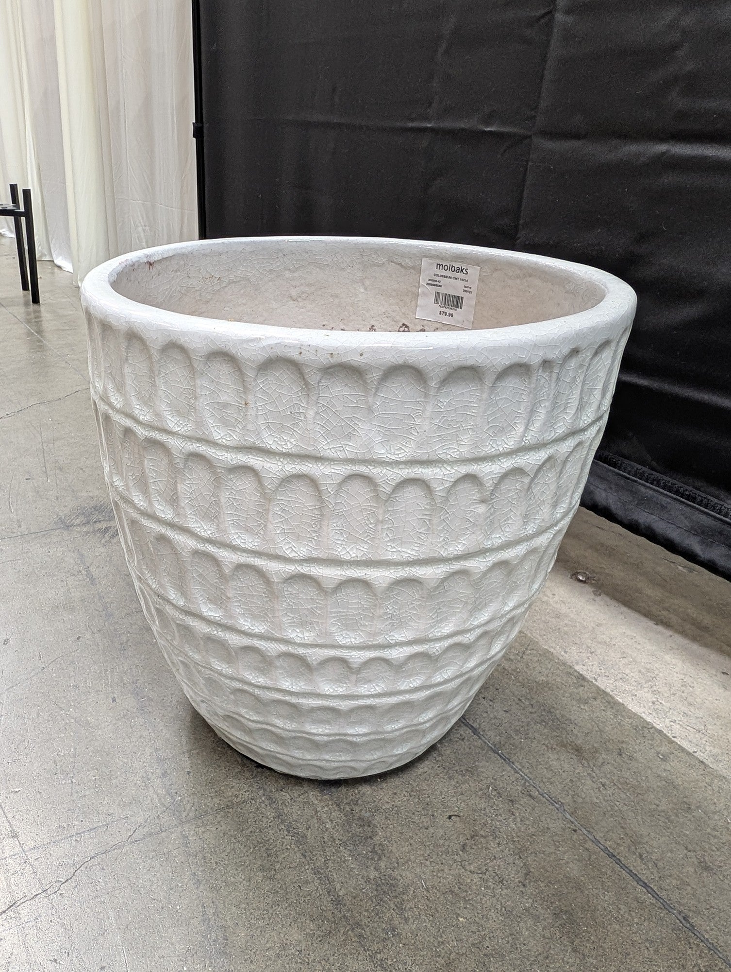 Molbak's Textured Ceramic Planter in Cream