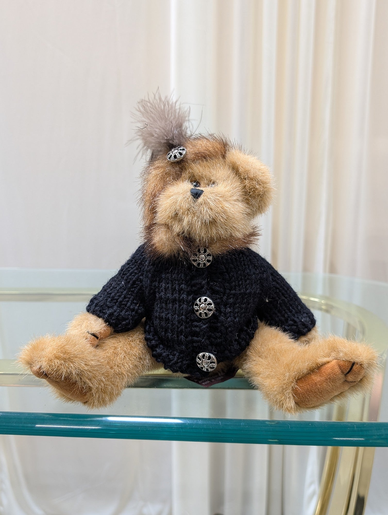 Bearington Collection Plush Teddy Bear with Sweater