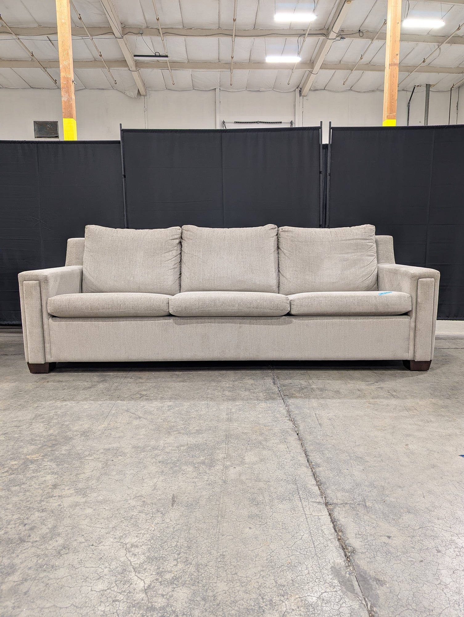 Light Gray Three-Seat Couch with Power Controls