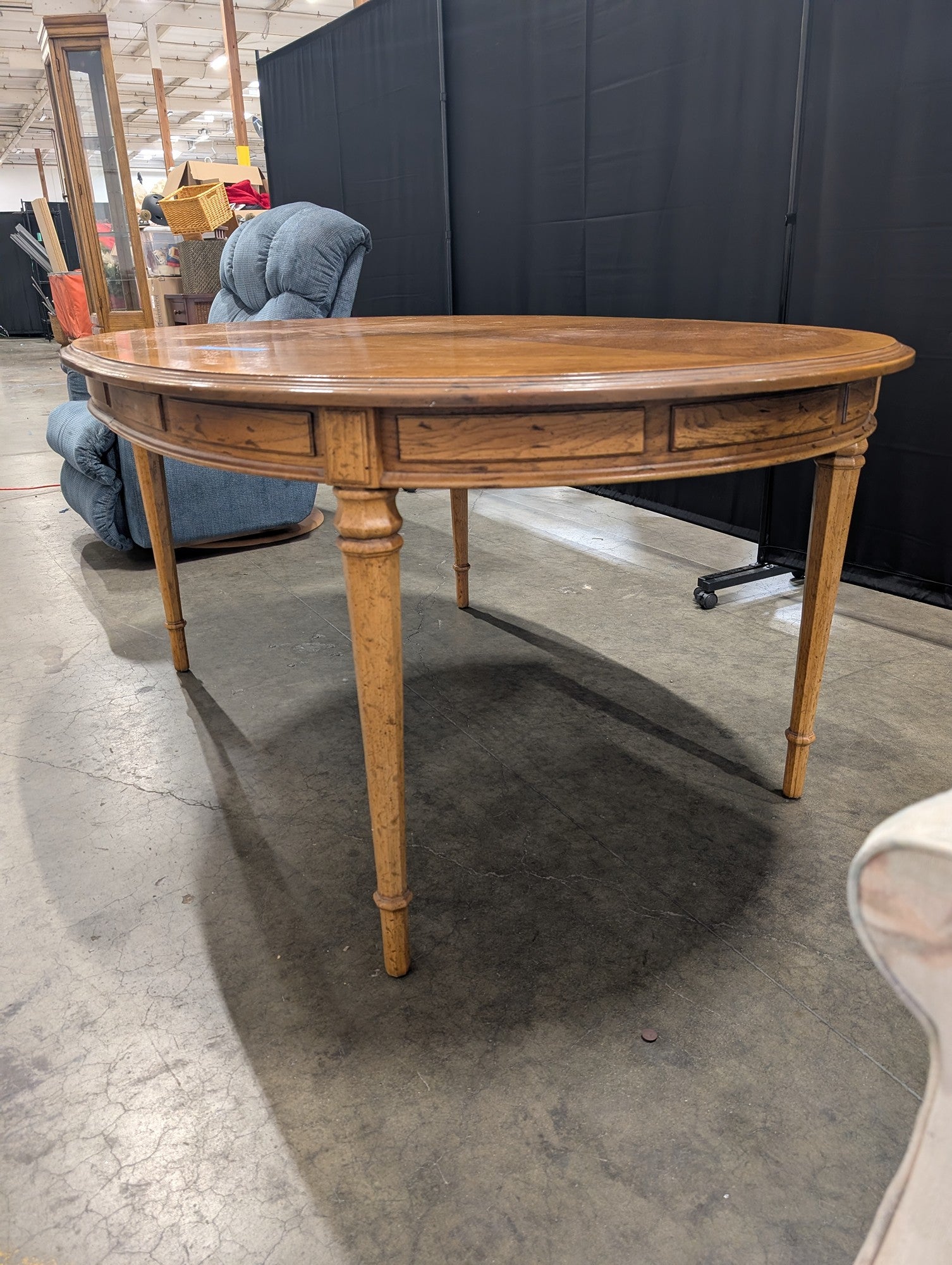 Drexel Esperanto Wood Dining Table with Parquet Top
