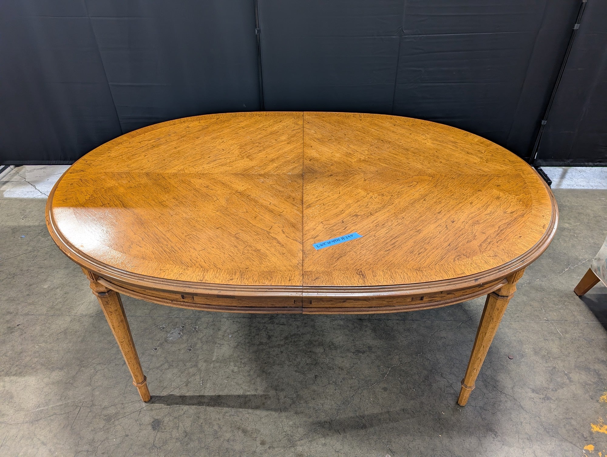 Drexel Esperanto Wood Dining Table with Parquet Top