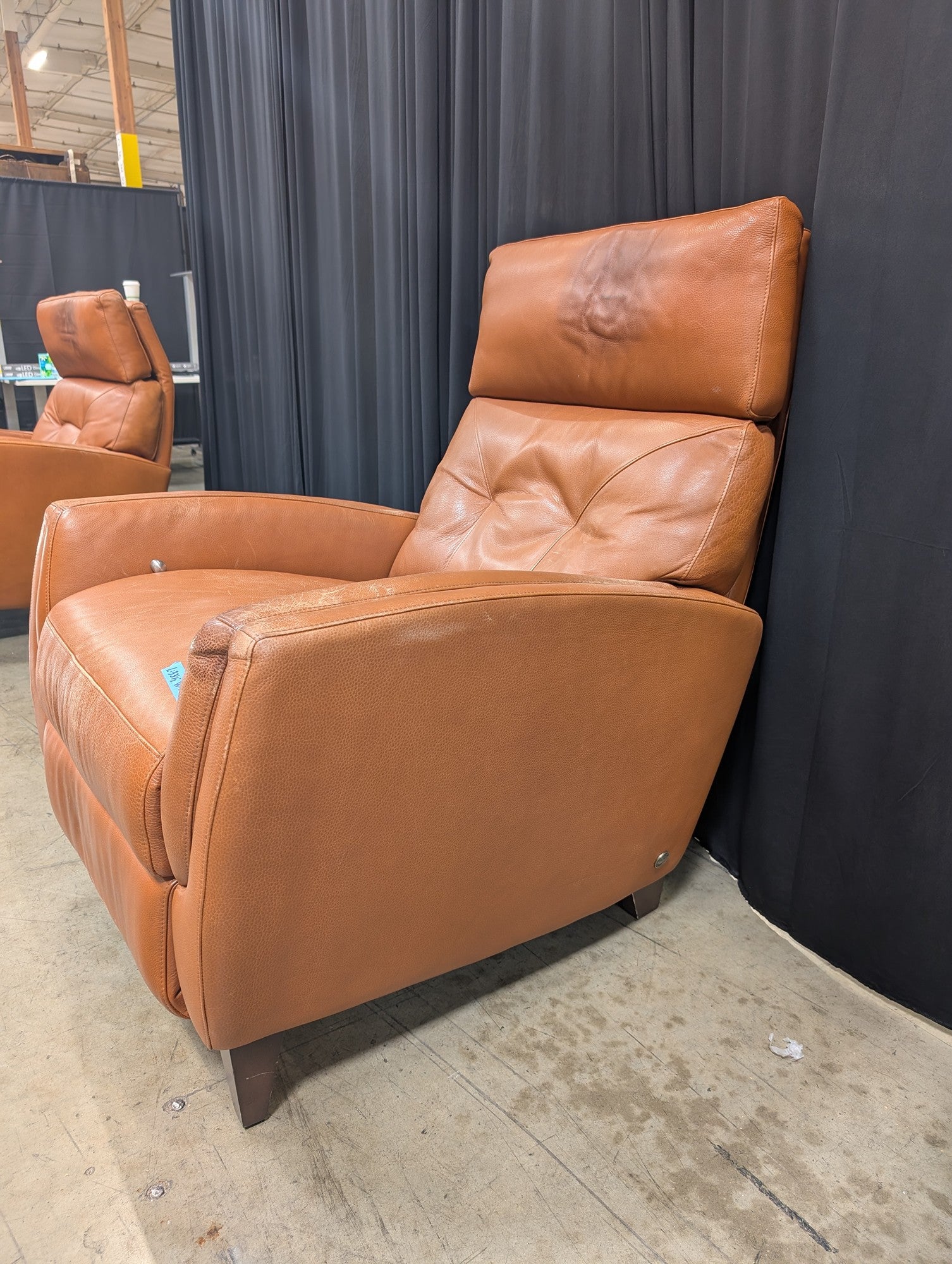 American Leather Gavin Recliner in Cognac Leather