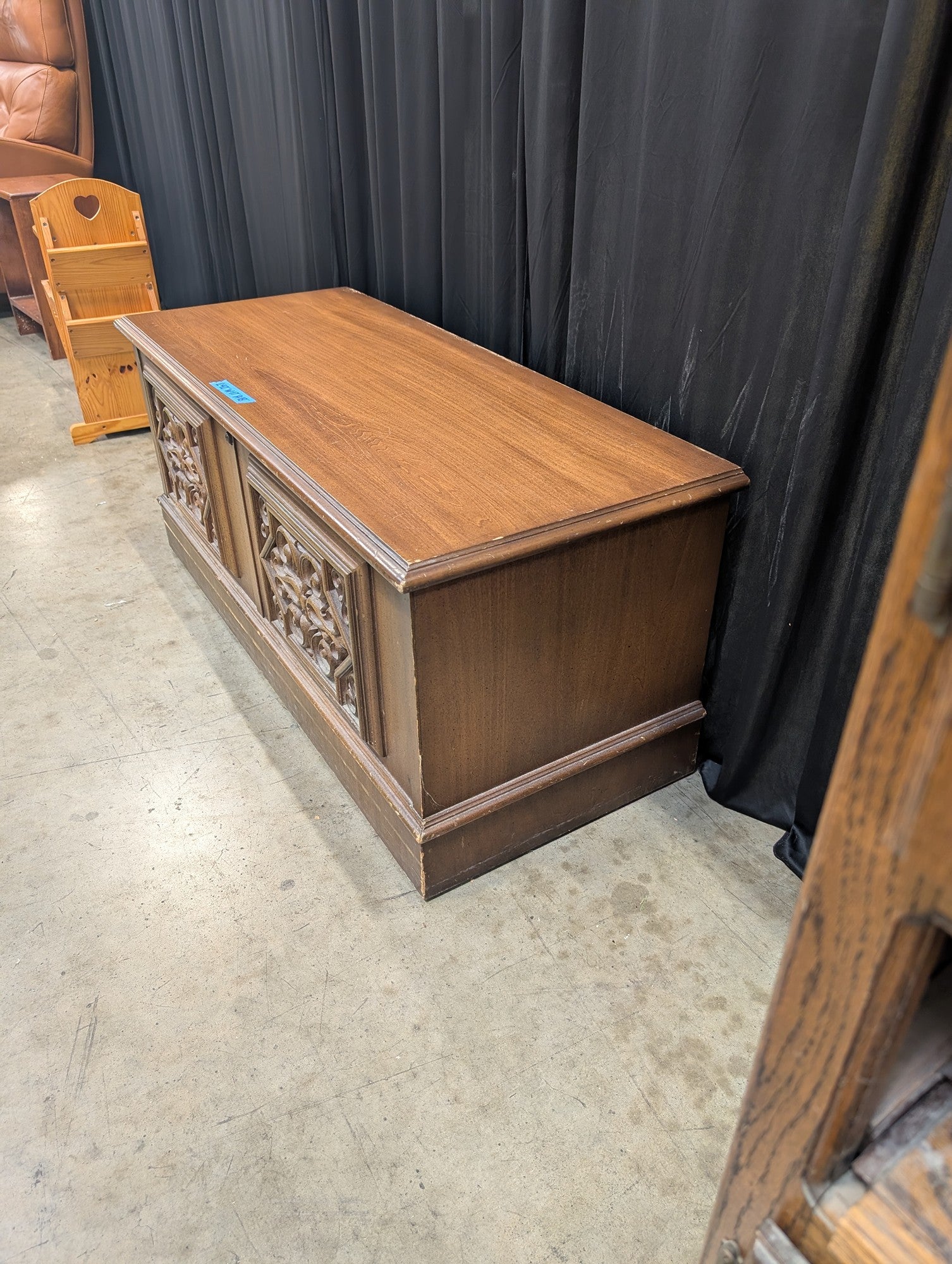 Vintage Lane Cedar Chest with Carved Panels