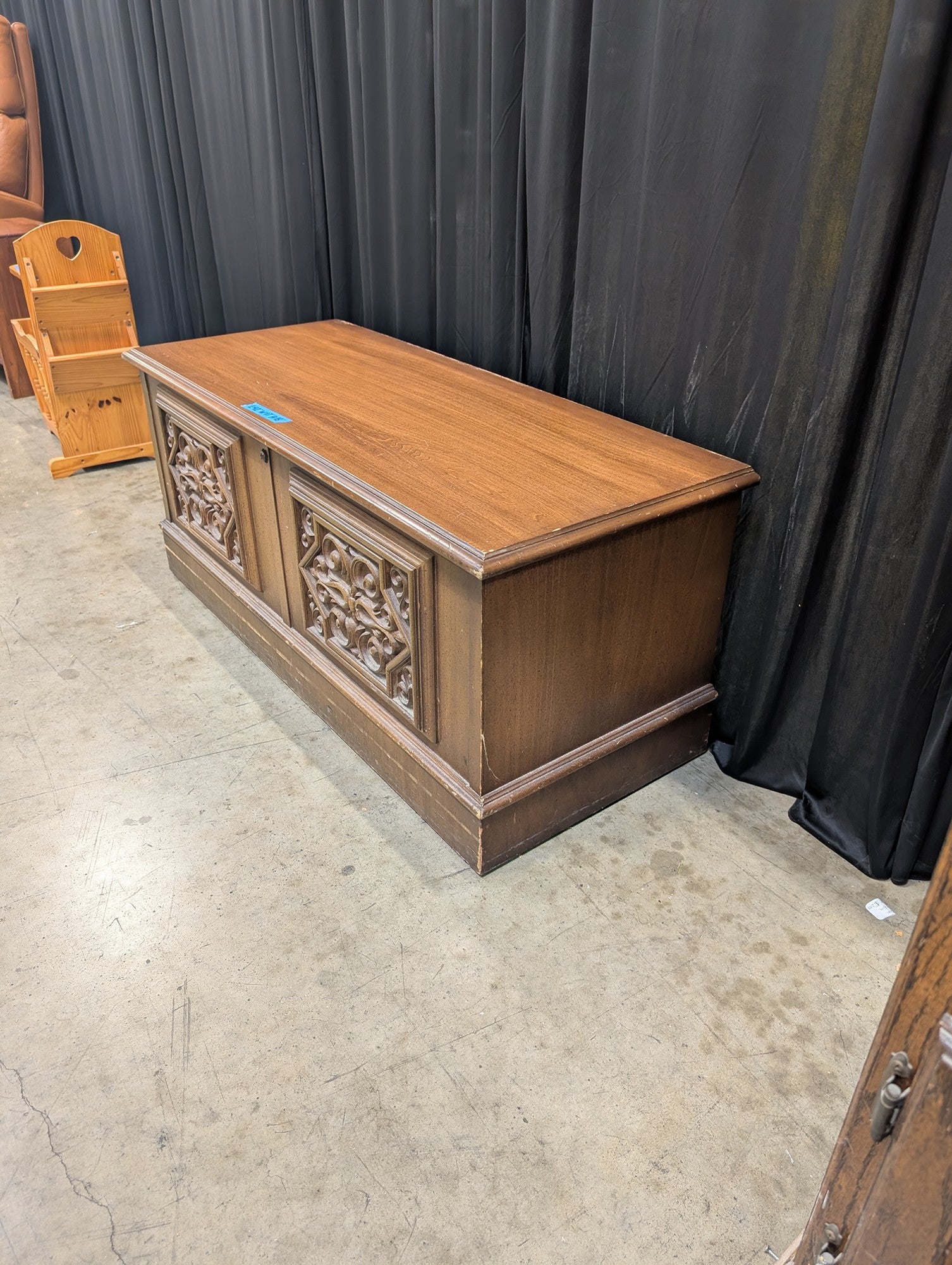 Vintage Lane Cedar Chest with Carved Panels