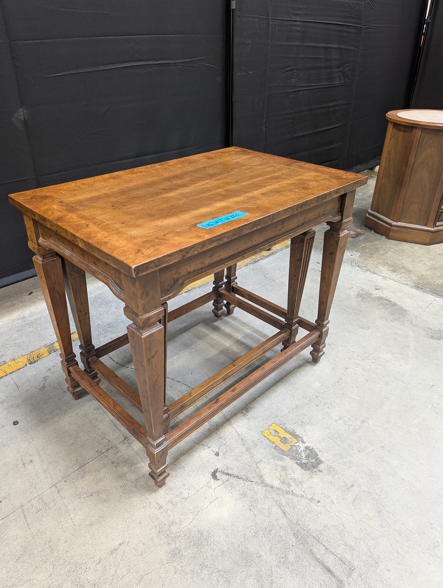 Pair of Traditional Heritage Nesting End Table in Wood