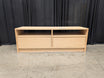 Light Wood Veneer TV Stand with Drawers