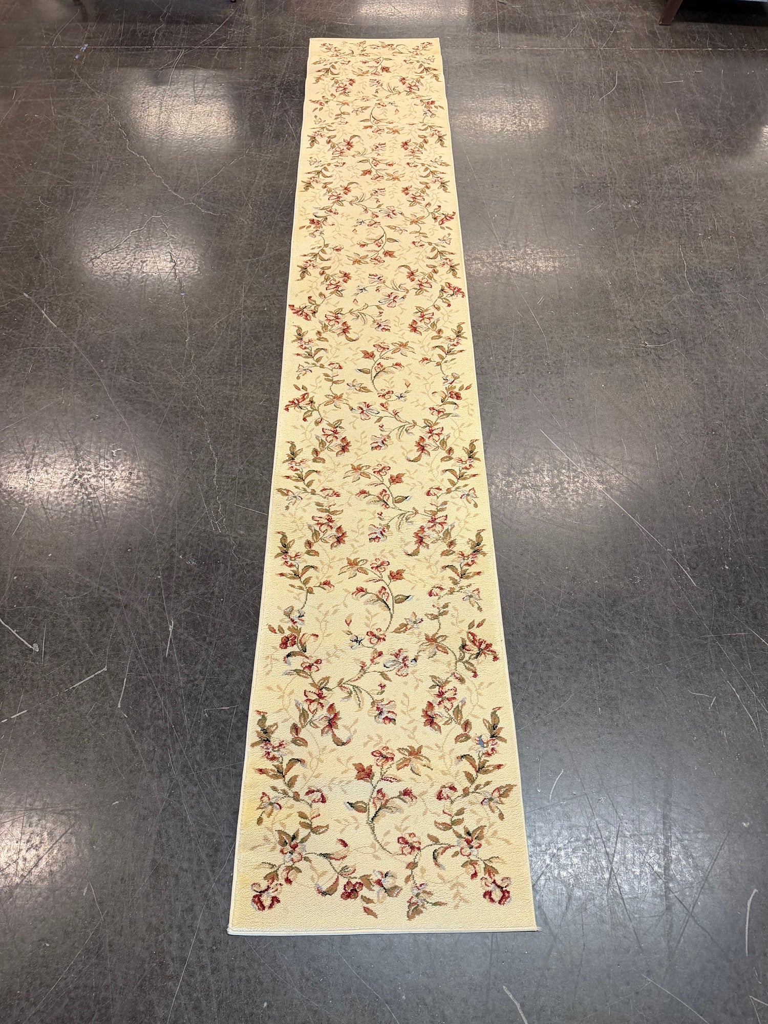 SAFAVIEH Lyndhurst Collection Floral Runner Rug in Polypropylene