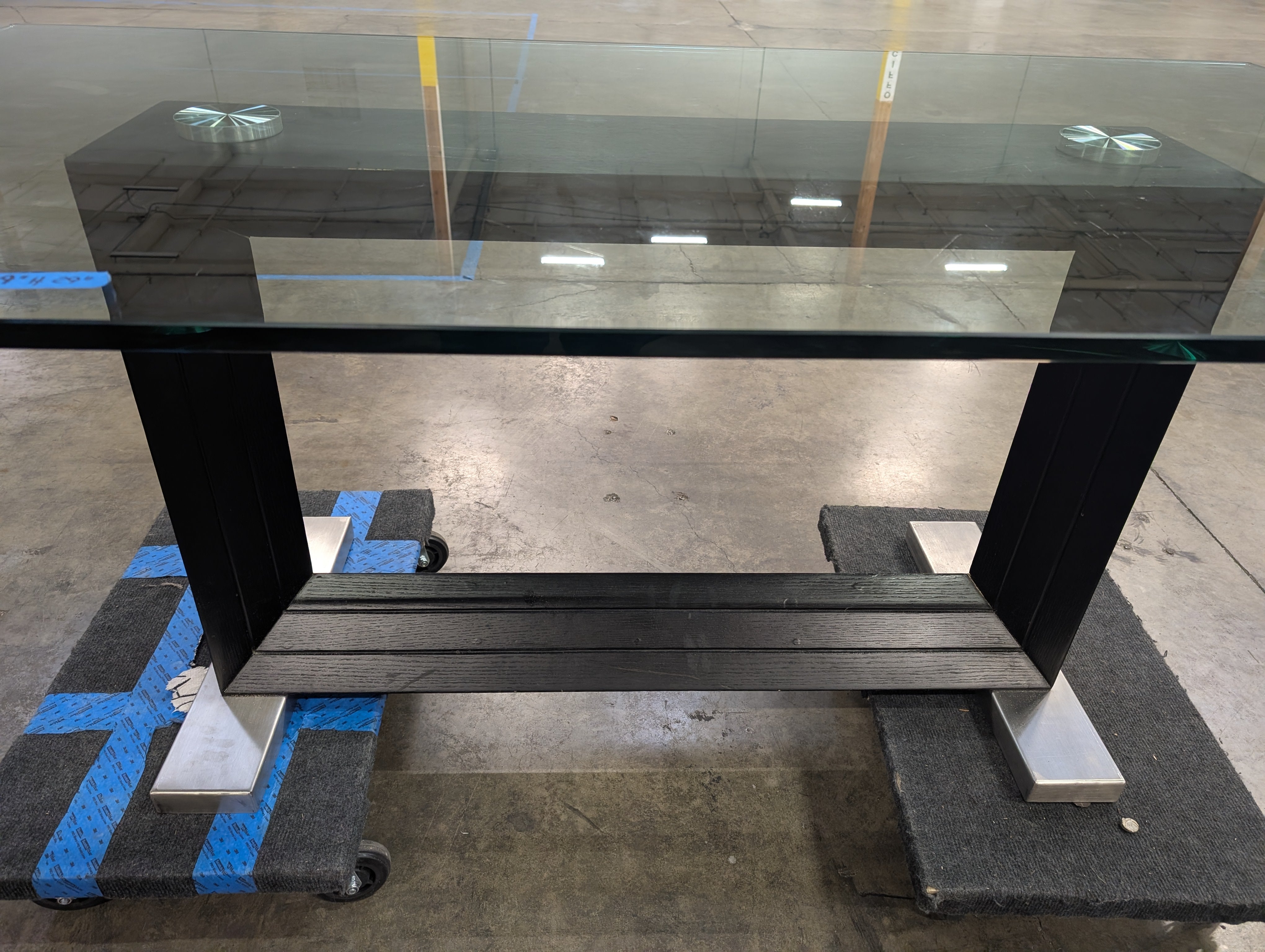 Contemporary Glass Dining Table