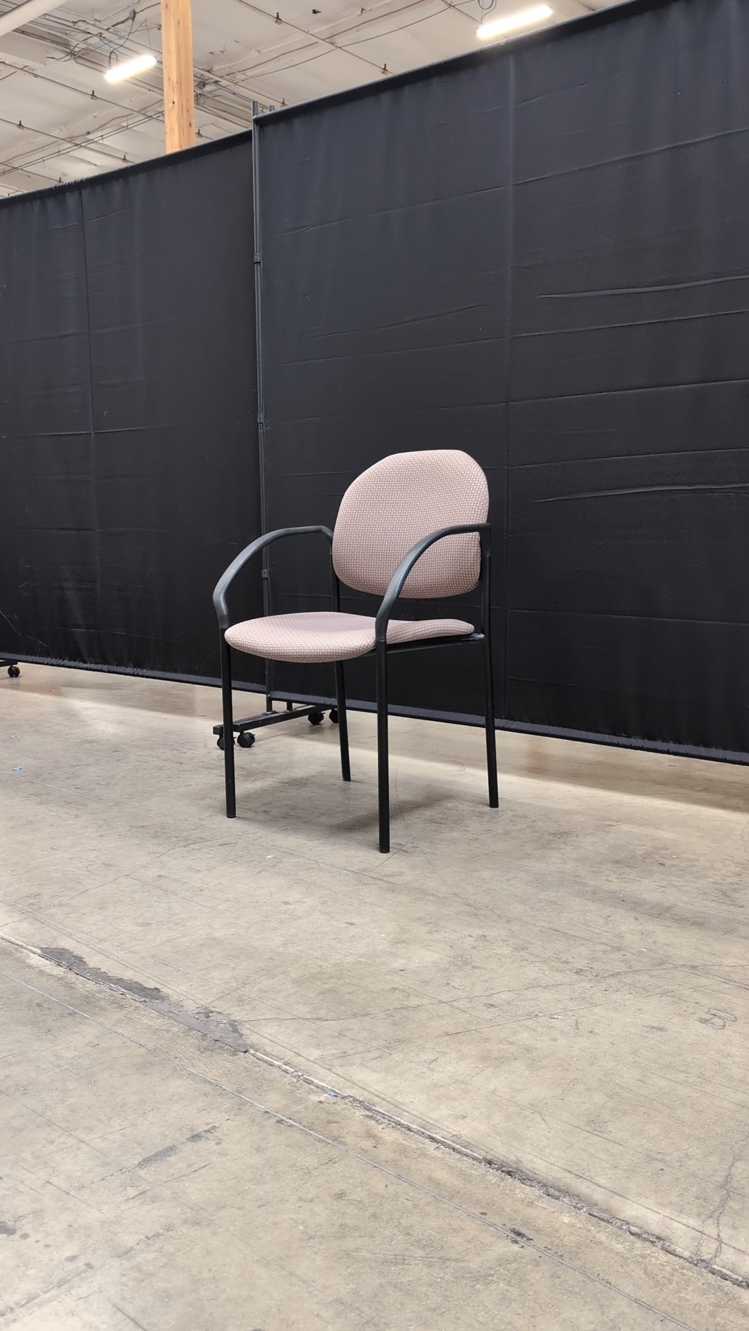 Stackable Sitonit Sweating Conference Chairs with Fabric Upholstery
