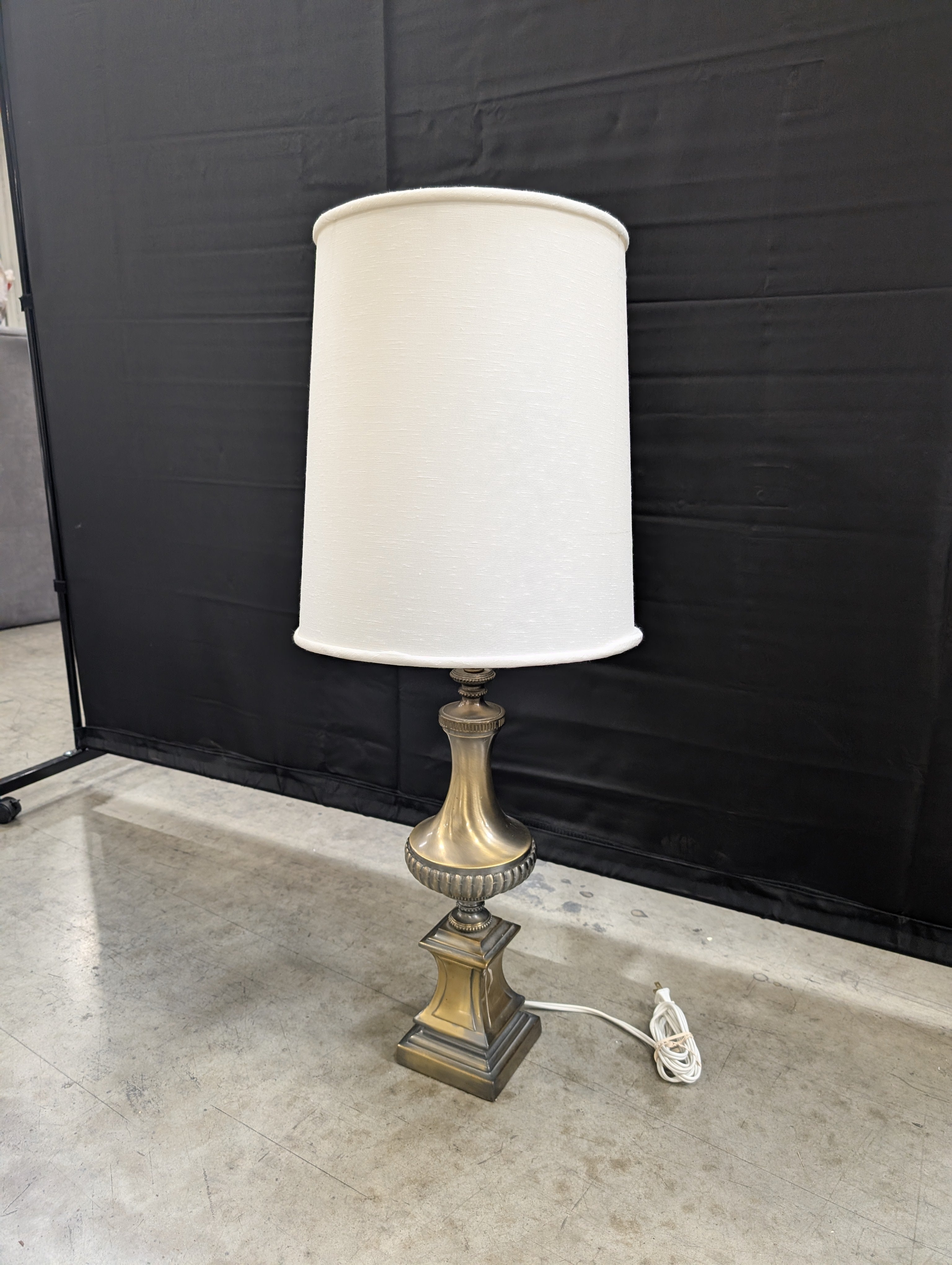 Hollywood Regency Brass Table Lamp