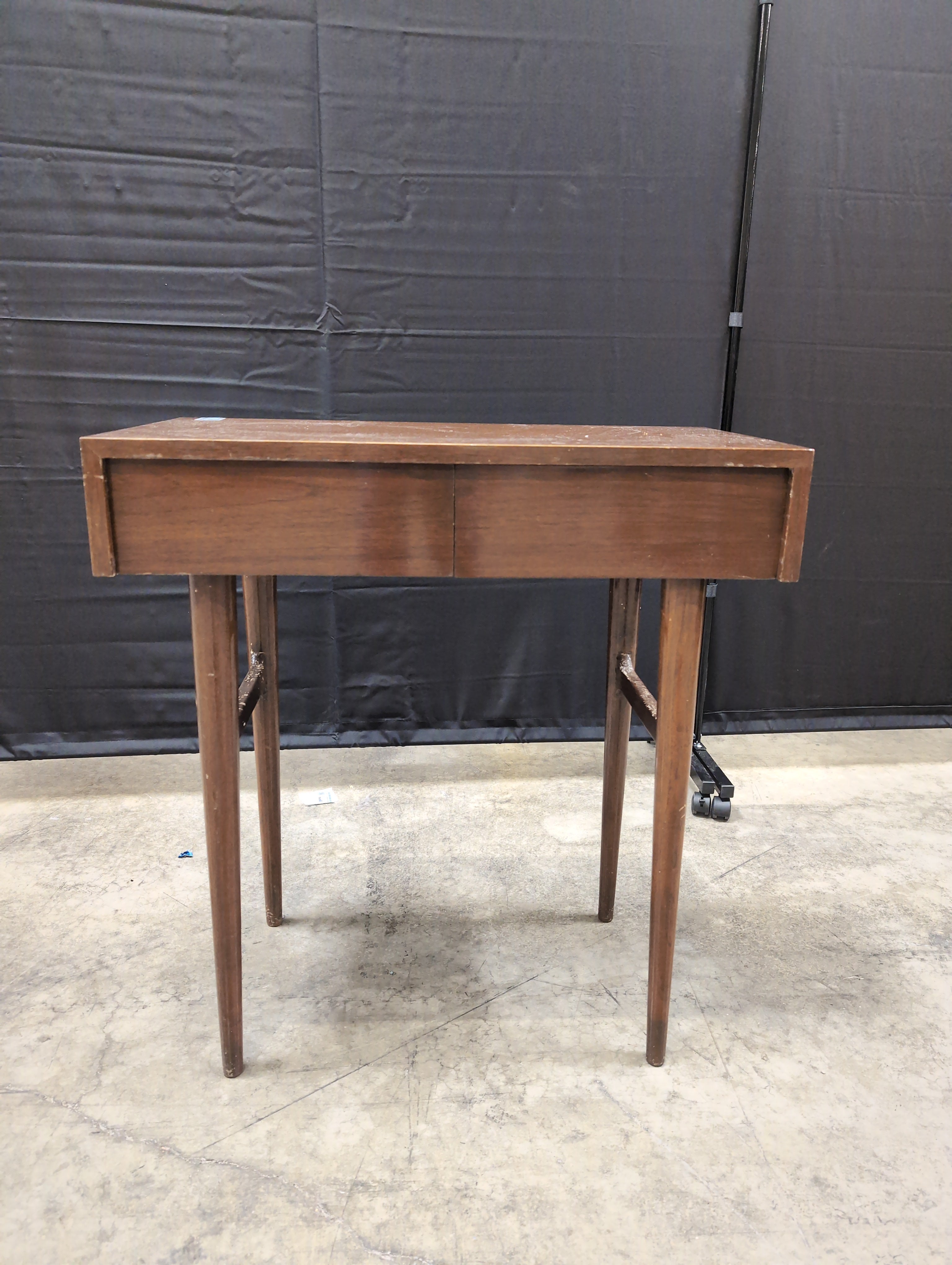 Mid-Century Modern Wooden Console Table with Drawers