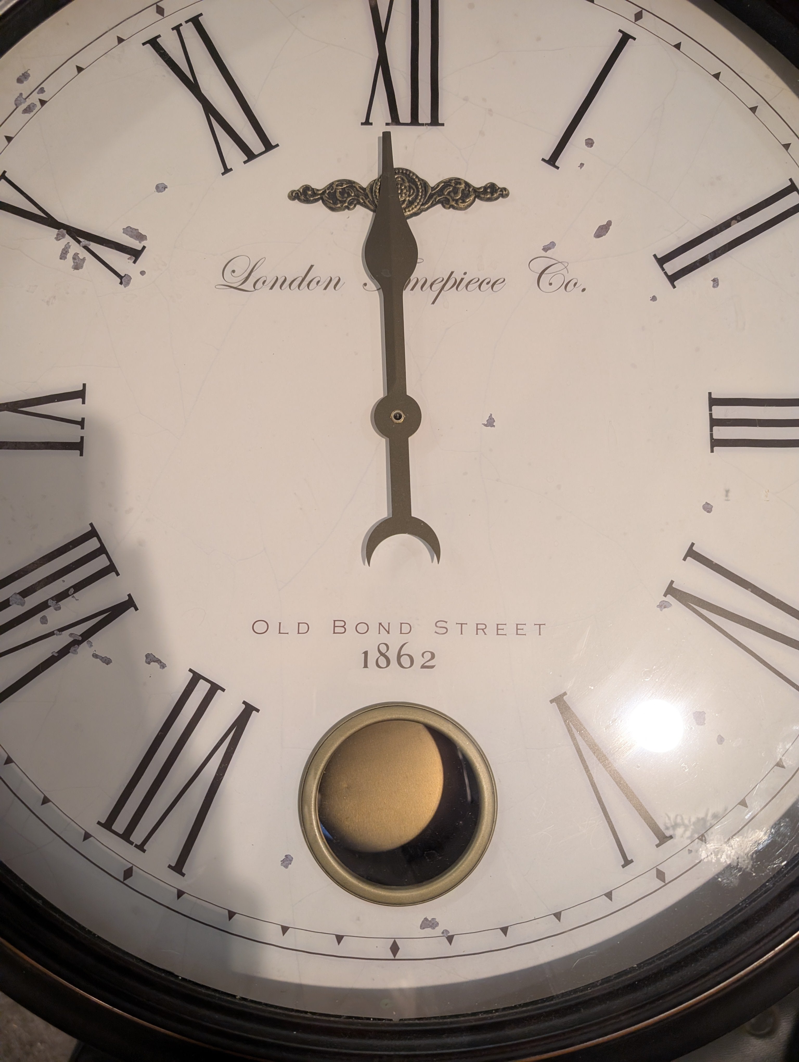 London Timepiece Co. Old Bond Street 1862 Large Wall Clock