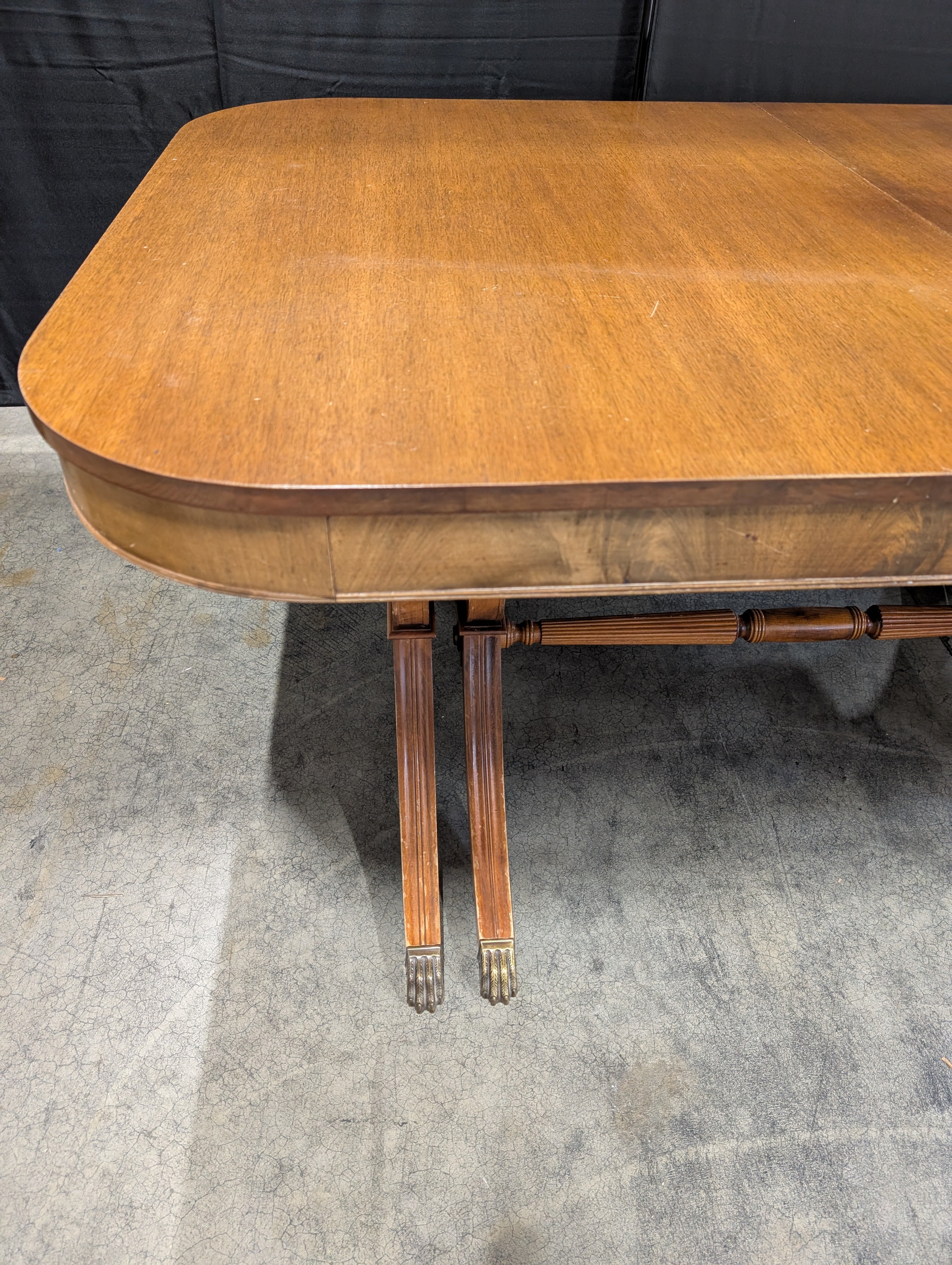 Wooden Dining Table with Claw Feet