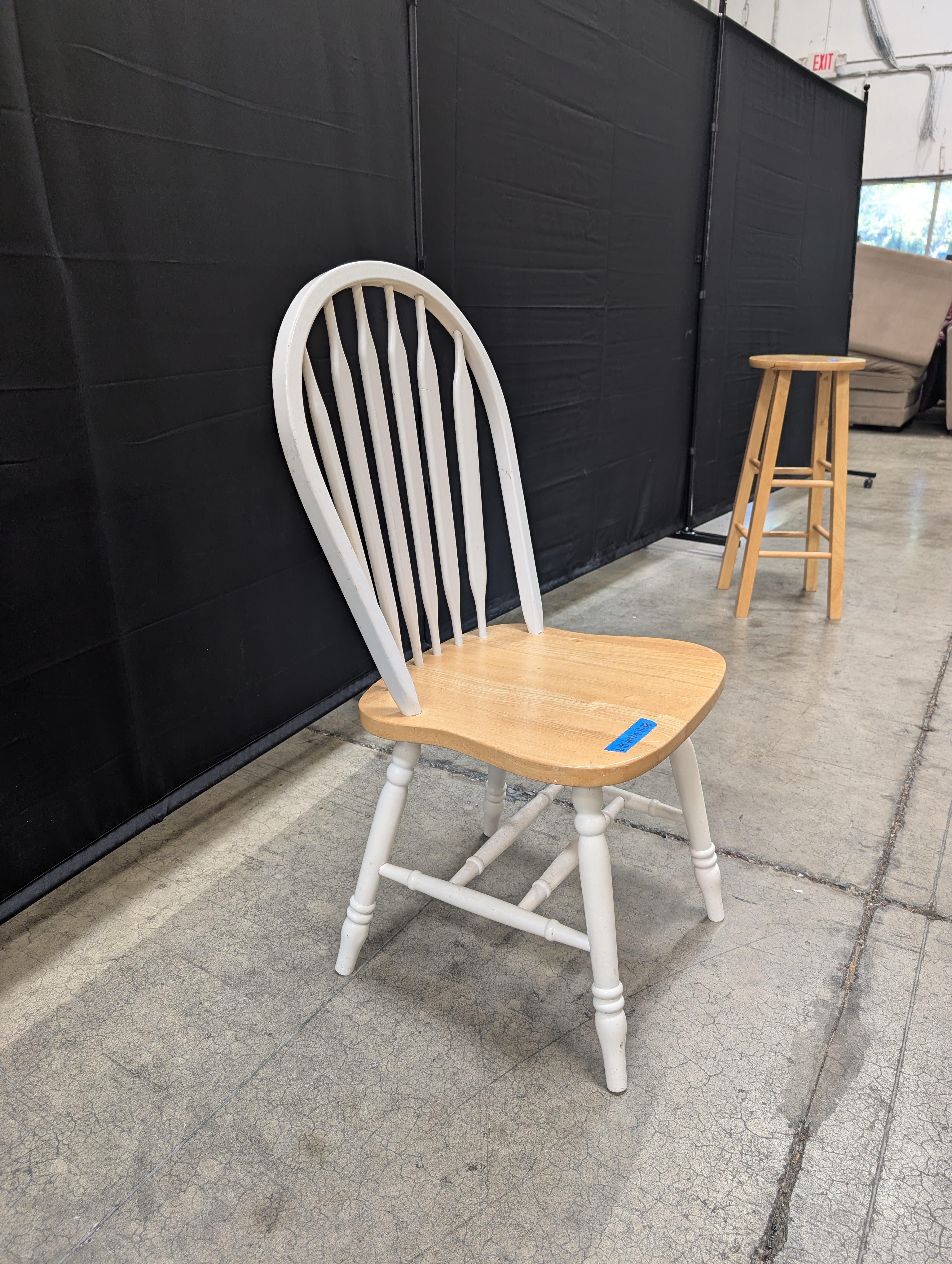 Two-Tone Windsor Style Wood Chair