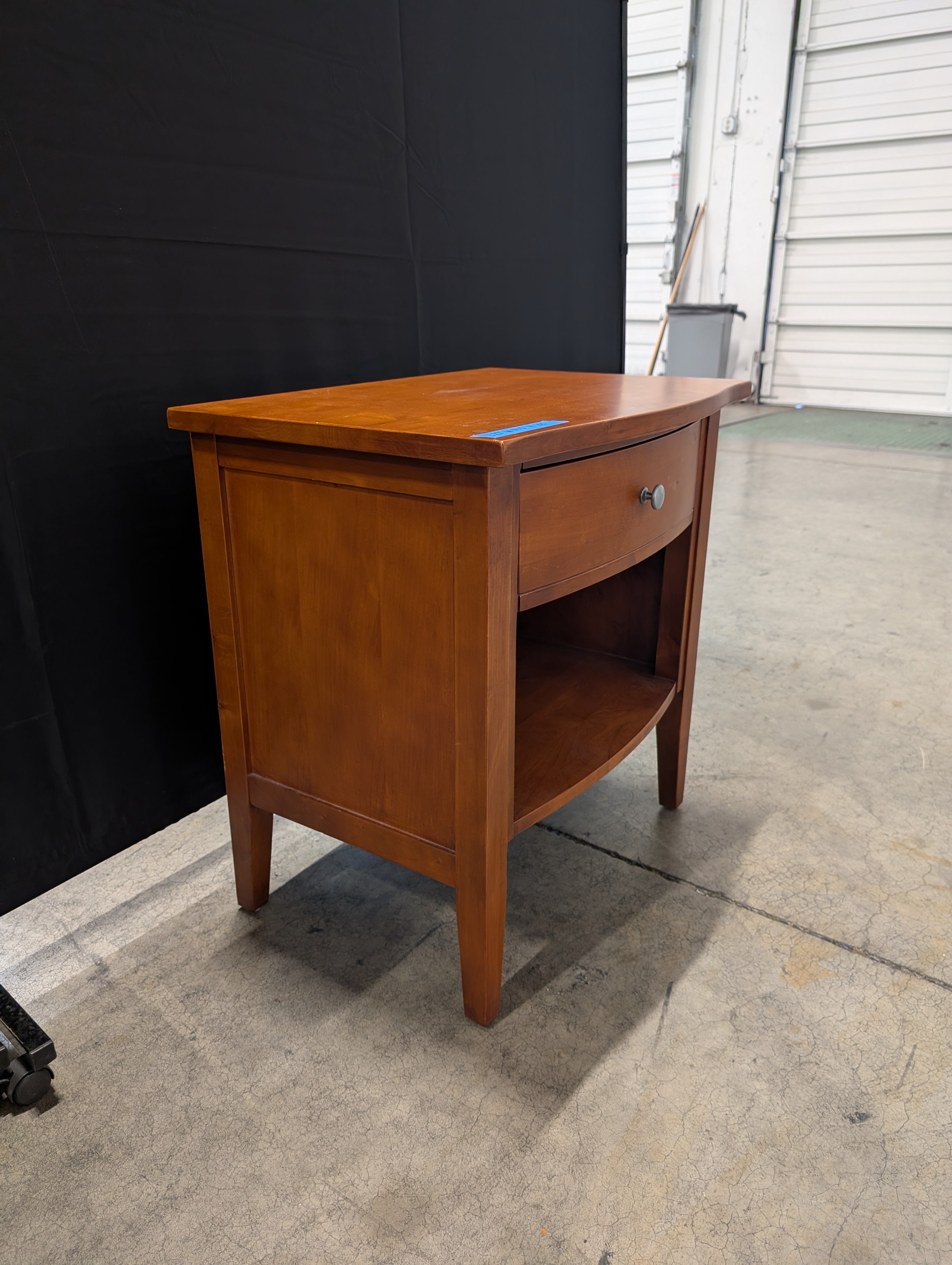 Tradewins Warm Brown Wood Nightstand with Drawer