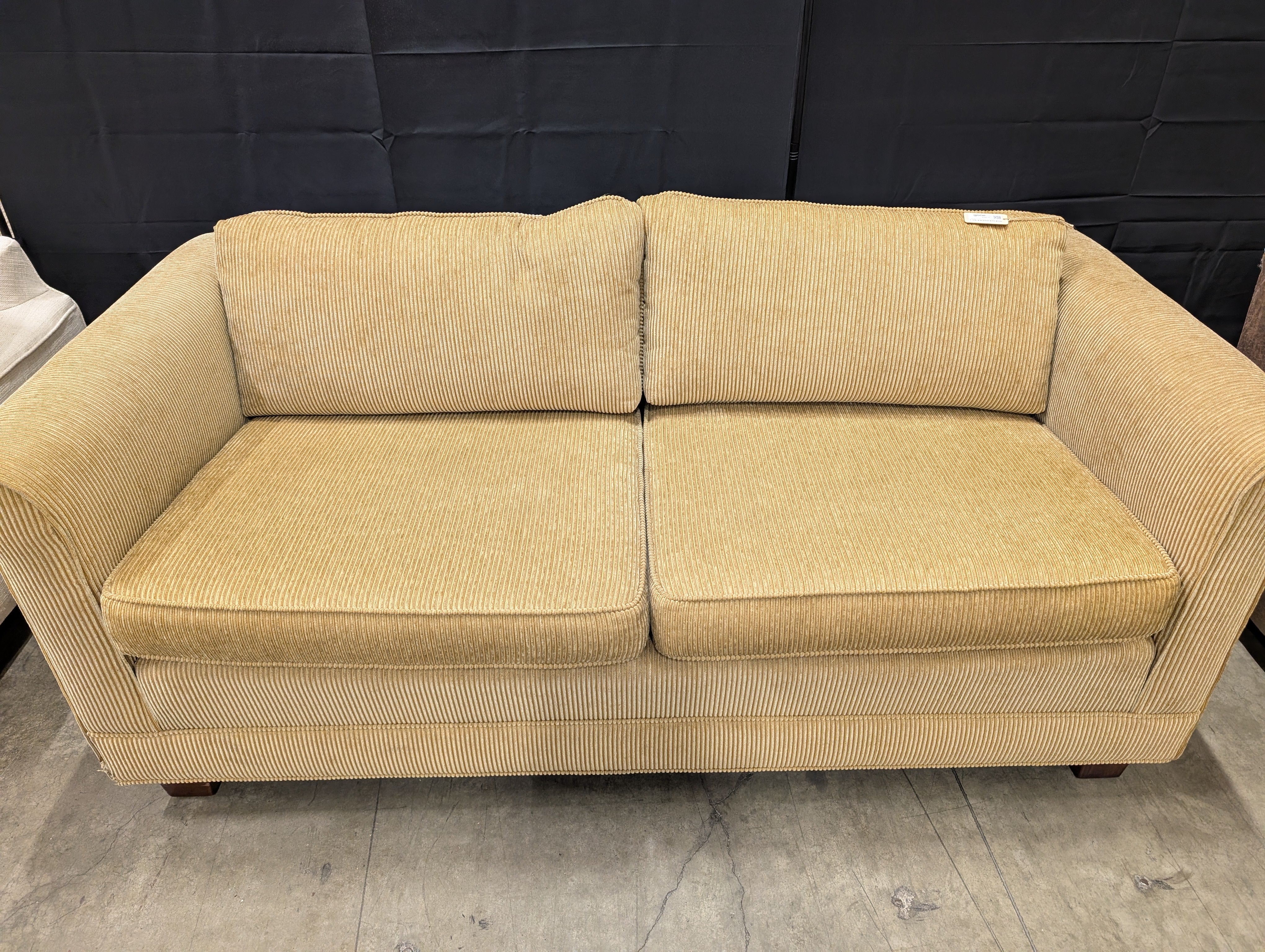Vintage Durobilt Furniture Sofa: Brown Corduroy