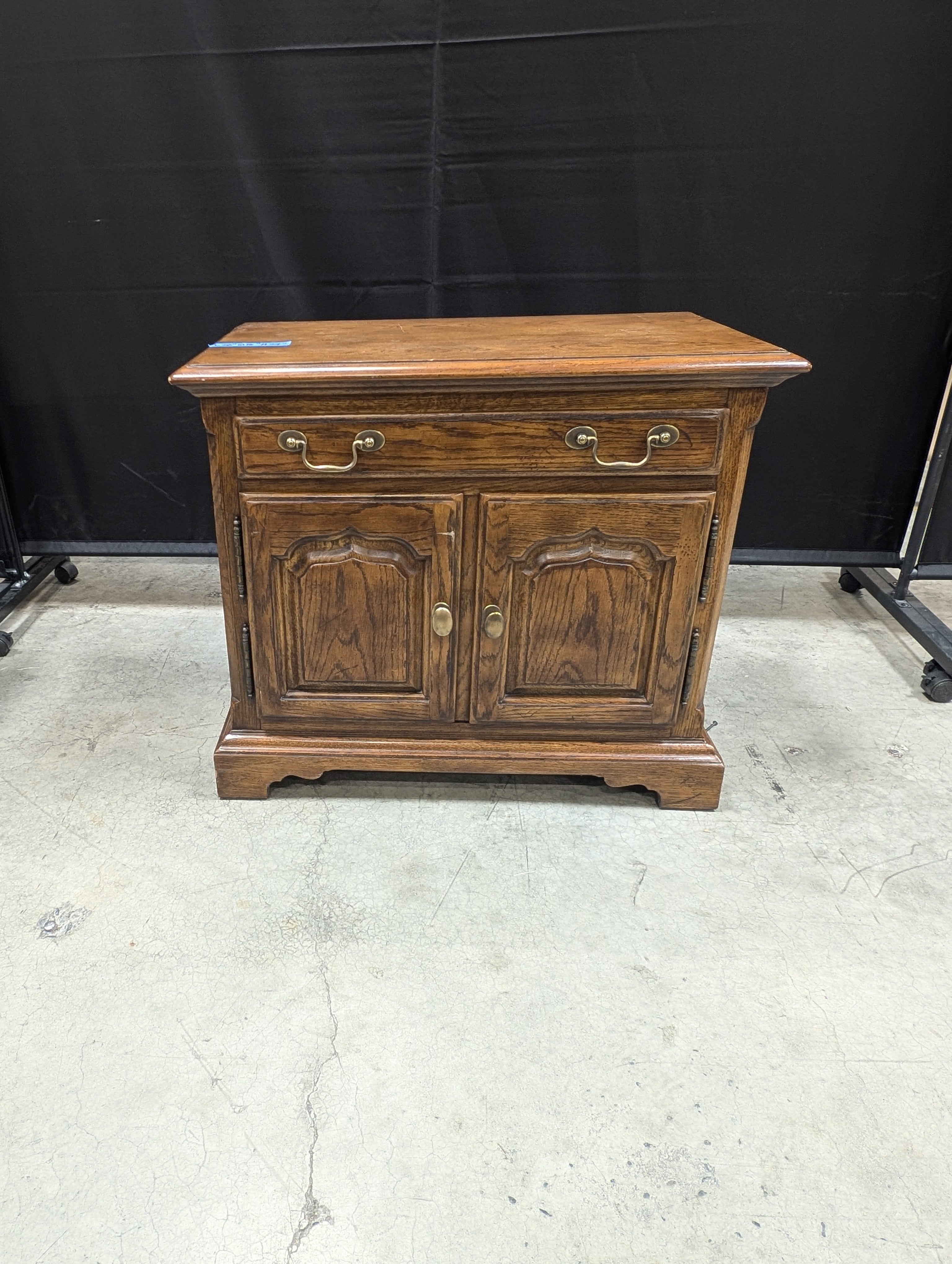 Hardwood Drexel Storage Cabinet with Paneled Doors