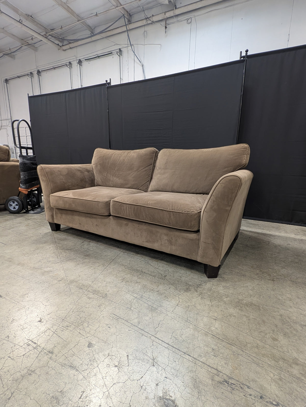 Comfortable Brown SAHARA Home Collection Two-Seater Sofa